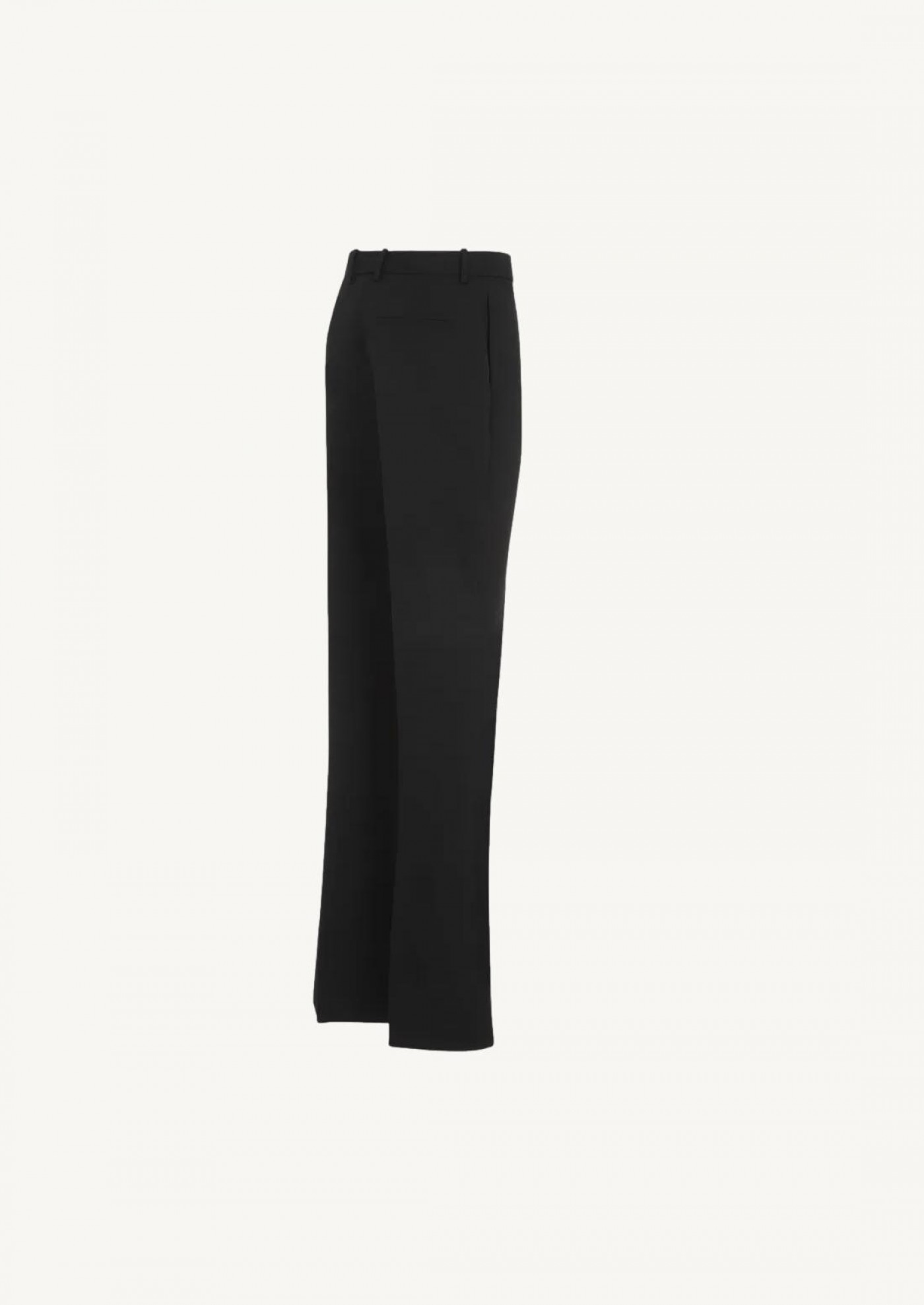 Wool pant in black