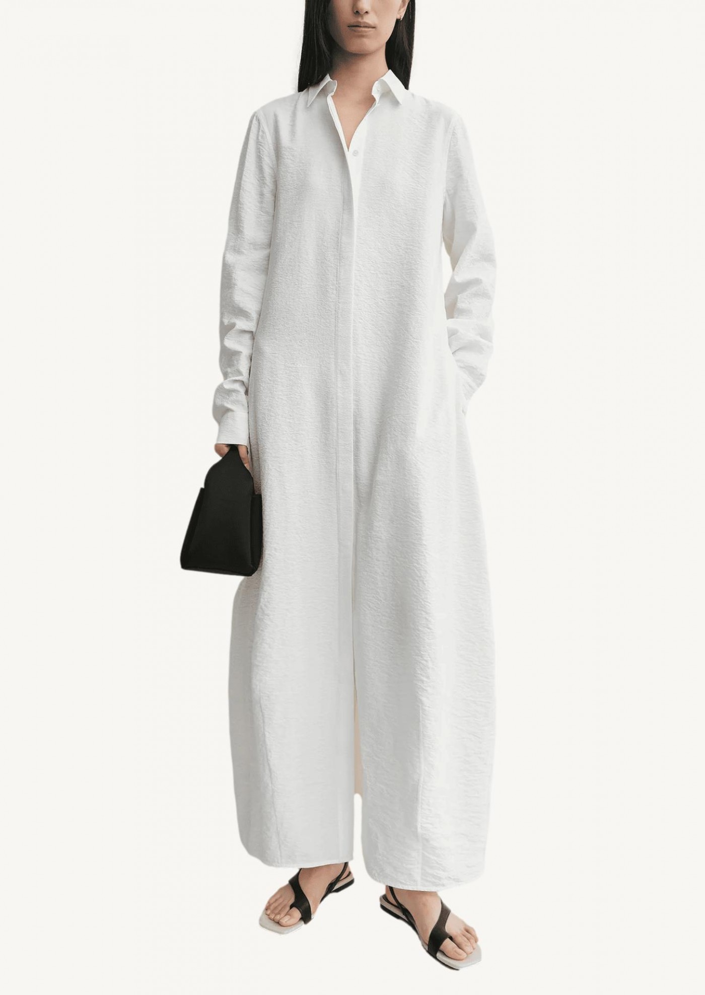Parachute shirtdress white