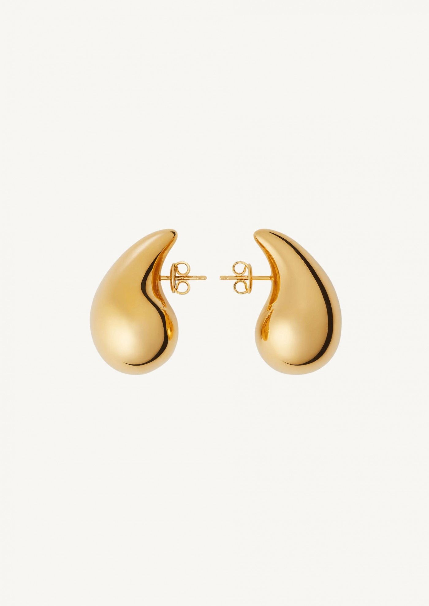 Drop small earrings in yellow gold
