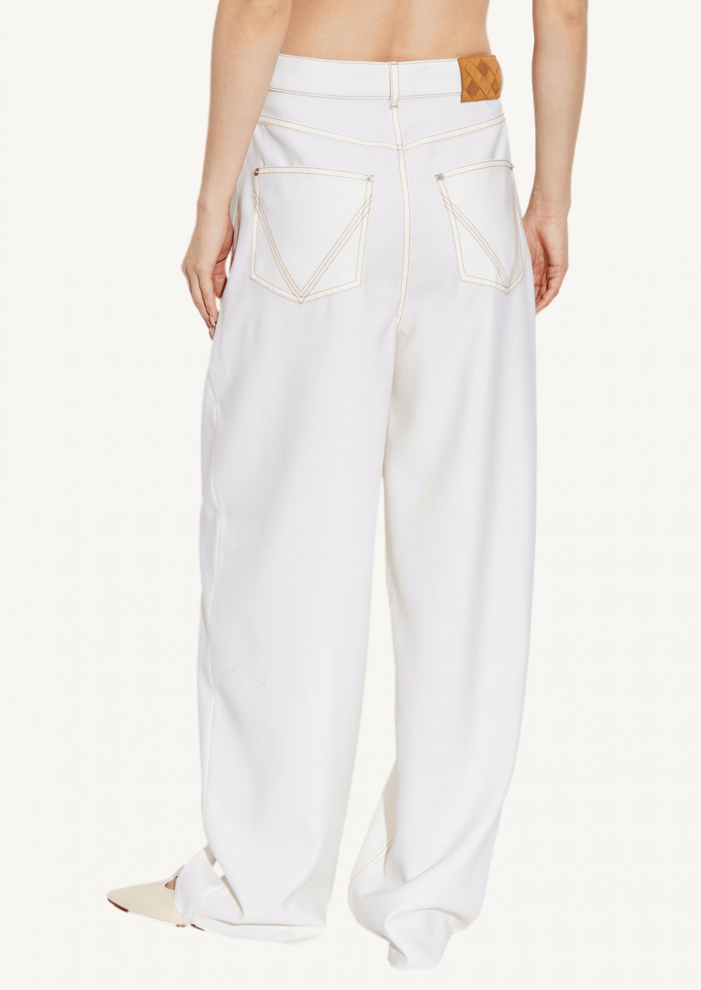 Pantalon en laine légère, dove Bottega Veneta Pantalon en laine légère, dove Bottega Veneta