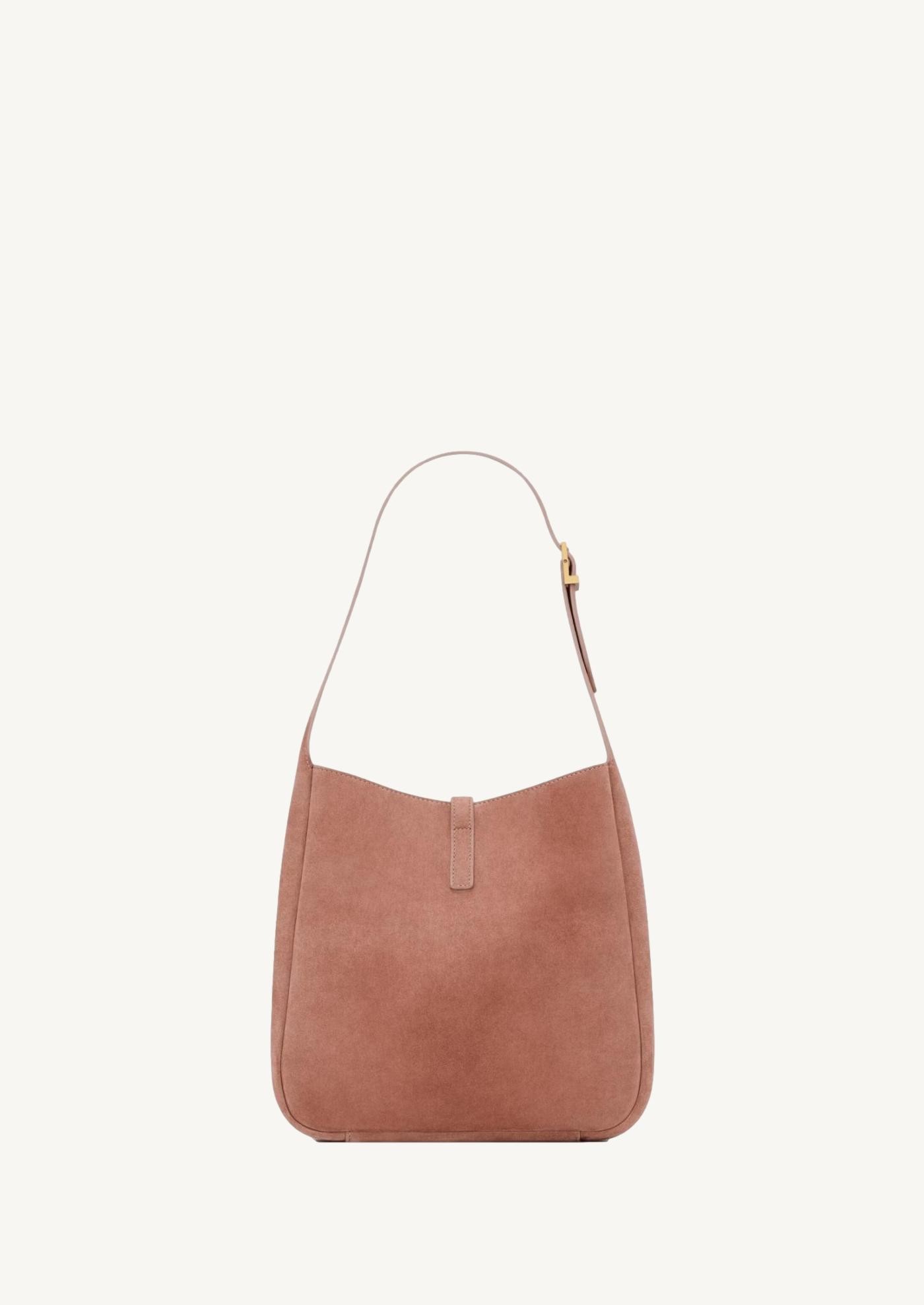 The 5 to 7 small supple in pink barely suede