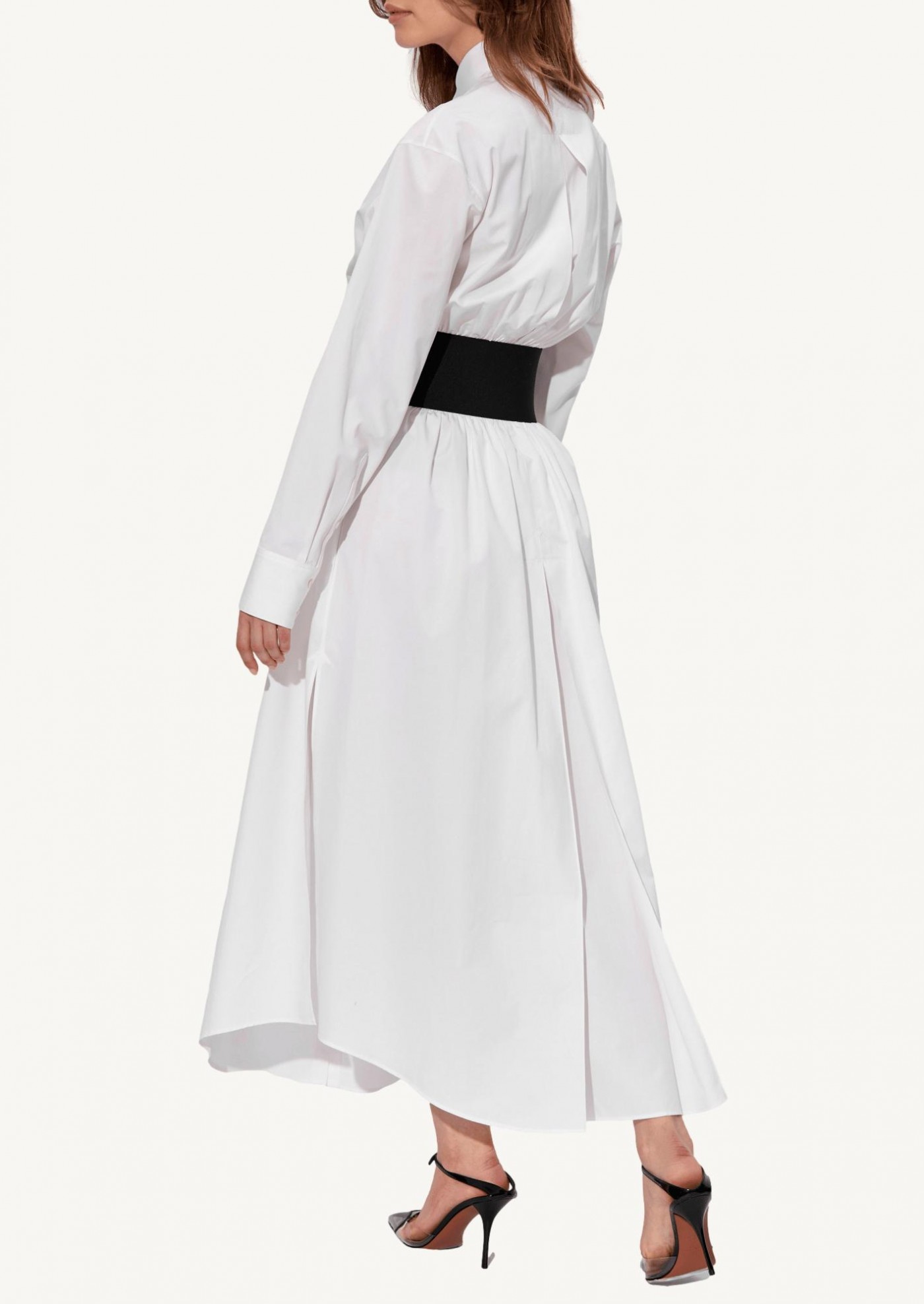 【ALAIA直営店】ROBE CHEMISE CEINTURE EN POPELINE DE COTON Robe chemise ceinture en popeline de coton - Alaïa