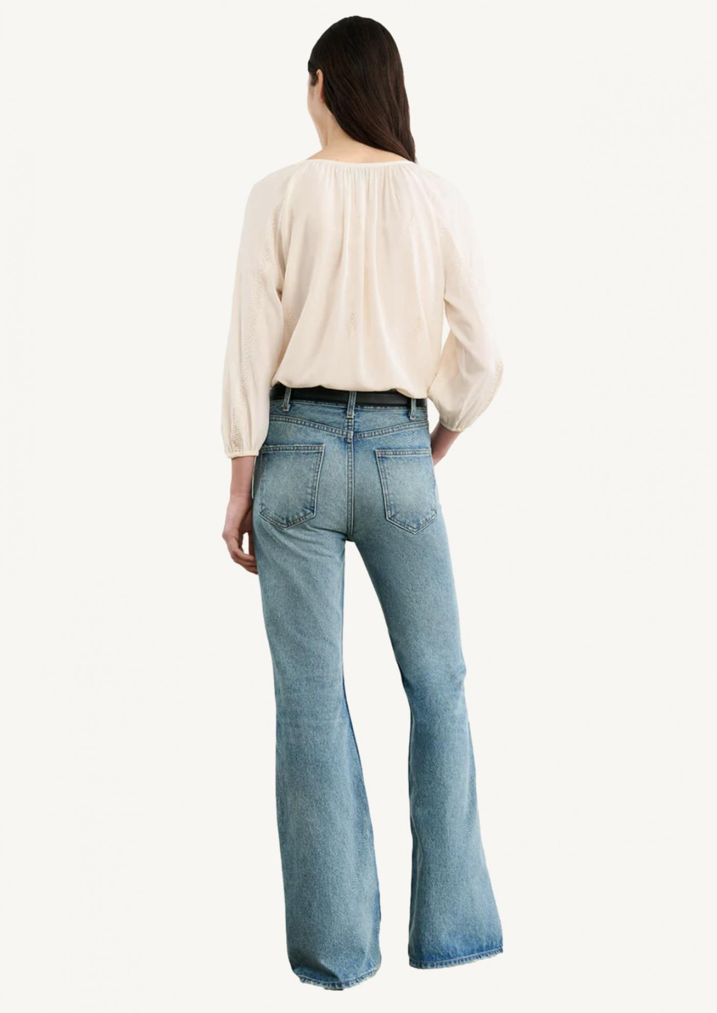 Blouse en soie cristo ivoire Nili Lotan