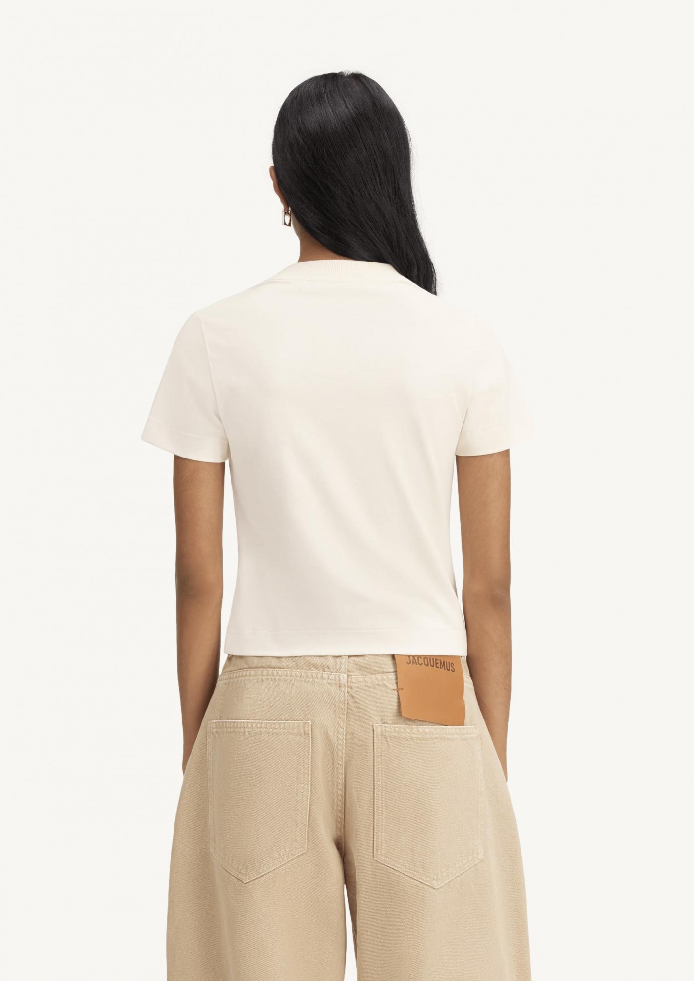 The beige Gros Grain t-shirt Jacquemus