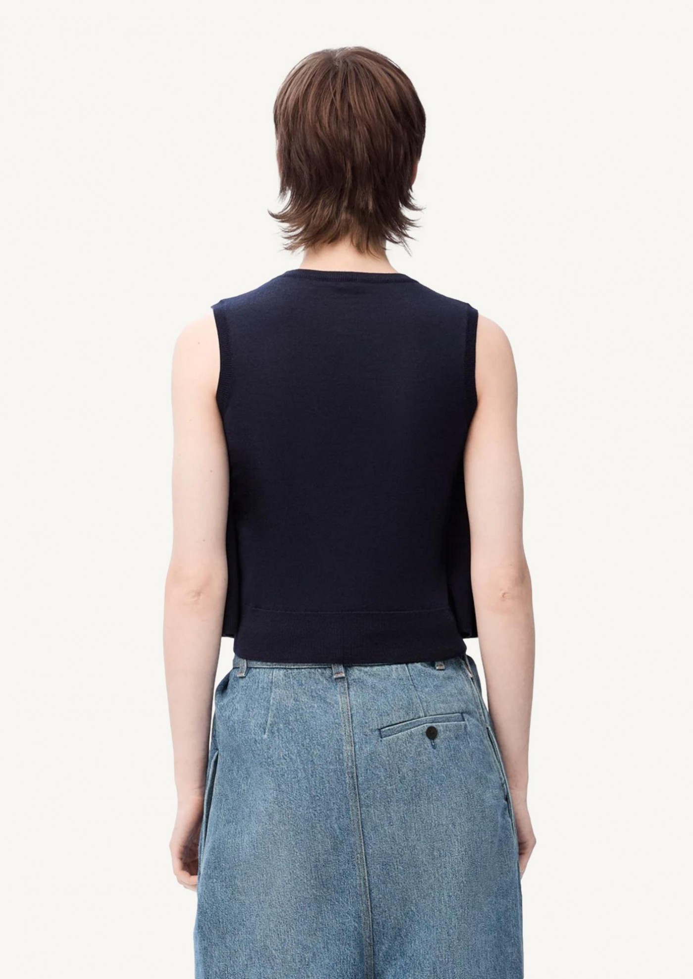 Sleeveless sweater in trapeze silhouette Loewe