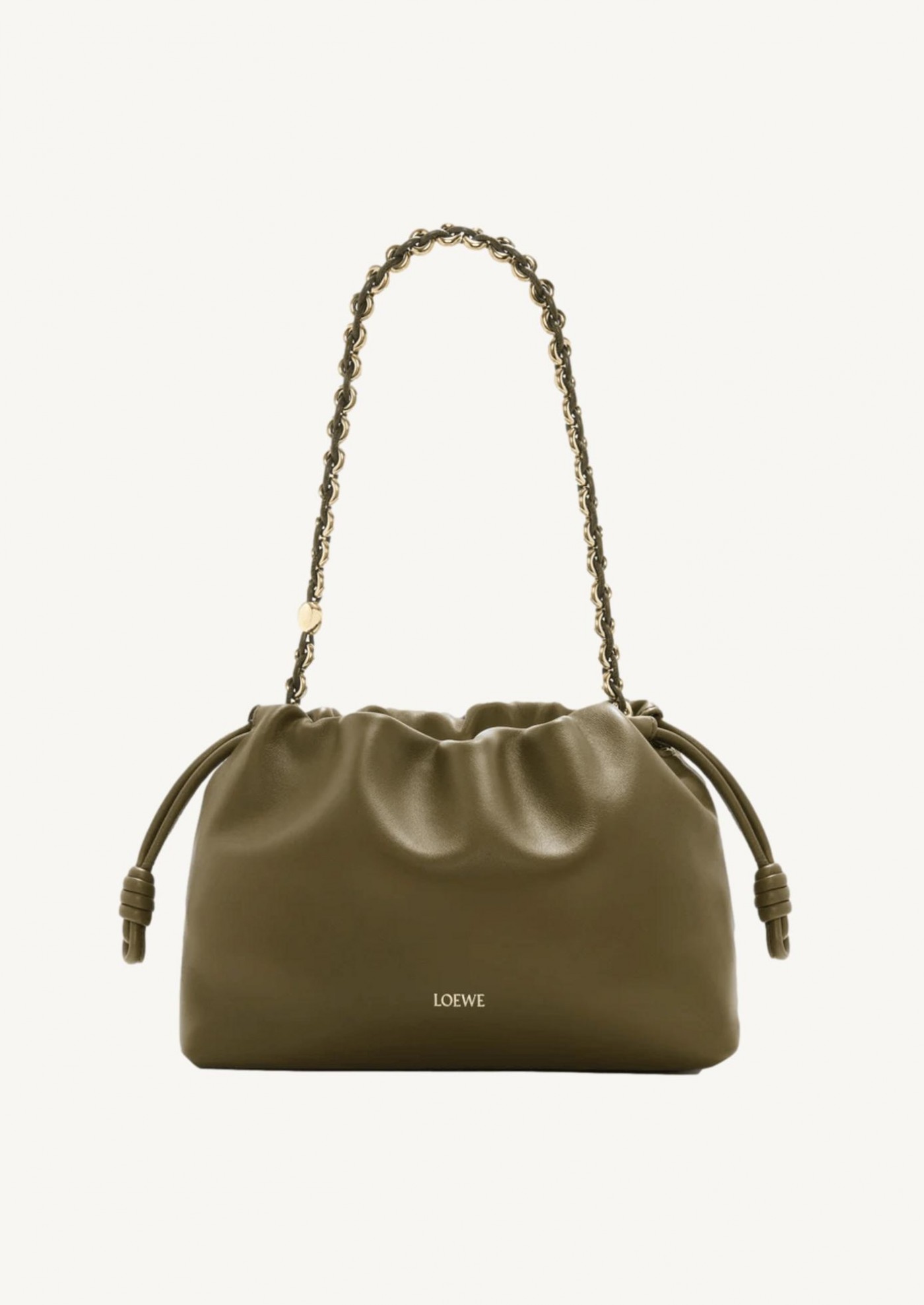 Medium Flamenco purse dark khaki