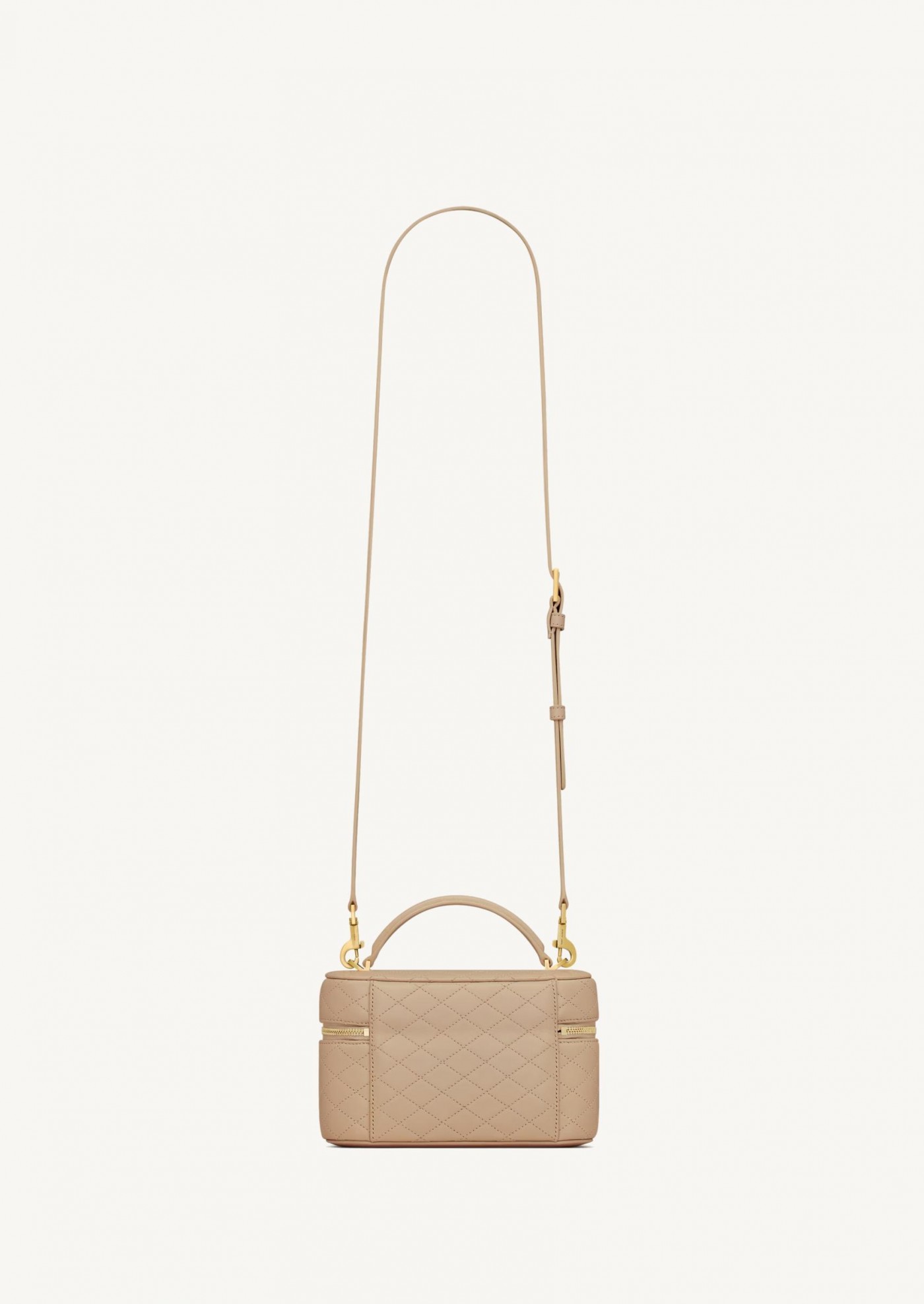 Gaby vanity in toffee lambskin leather