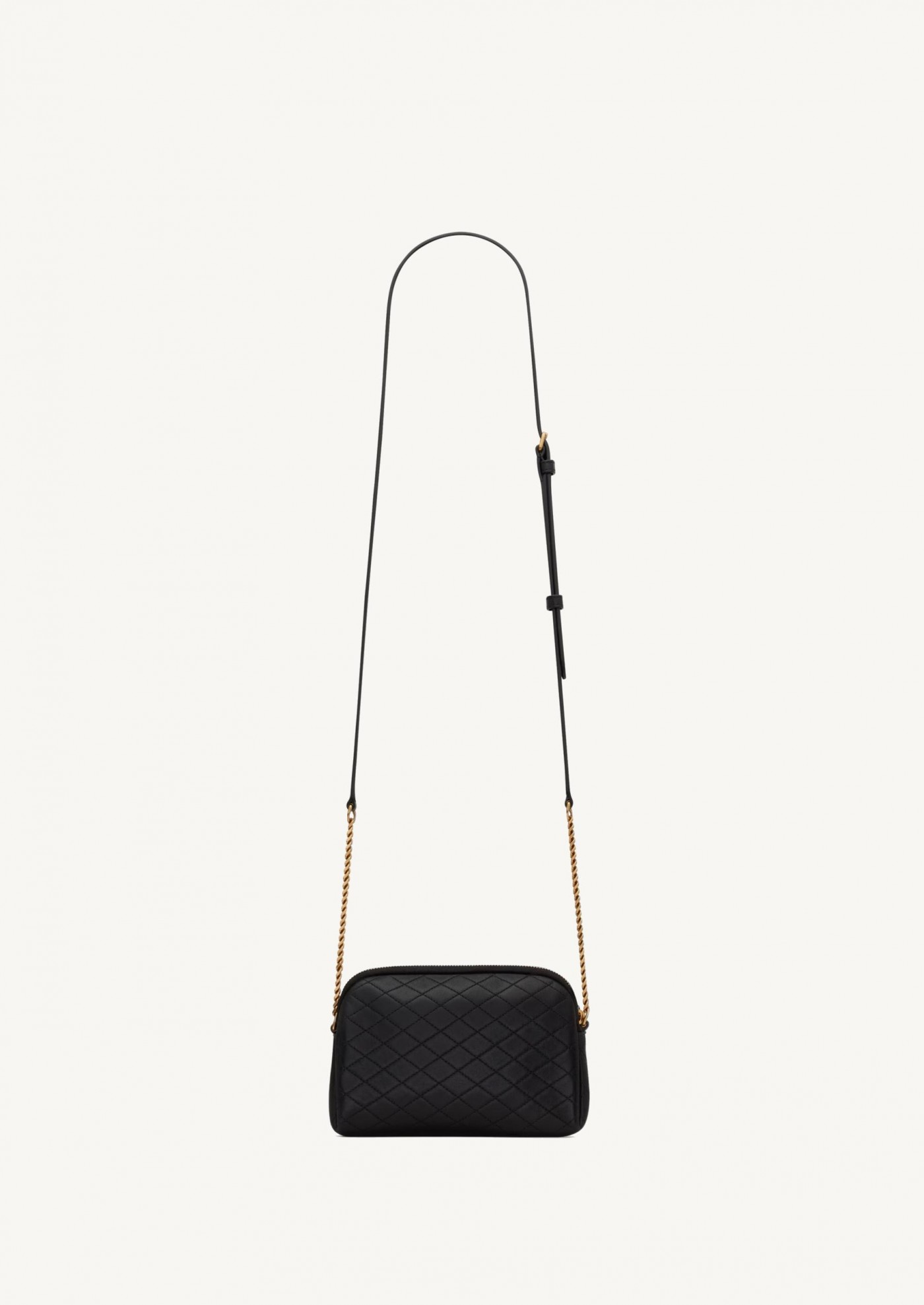 Gaby camera in black lamb leather