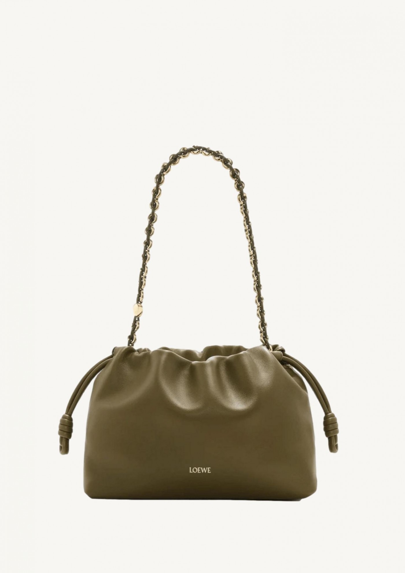 Moyen Flamenco purse khaki foncé