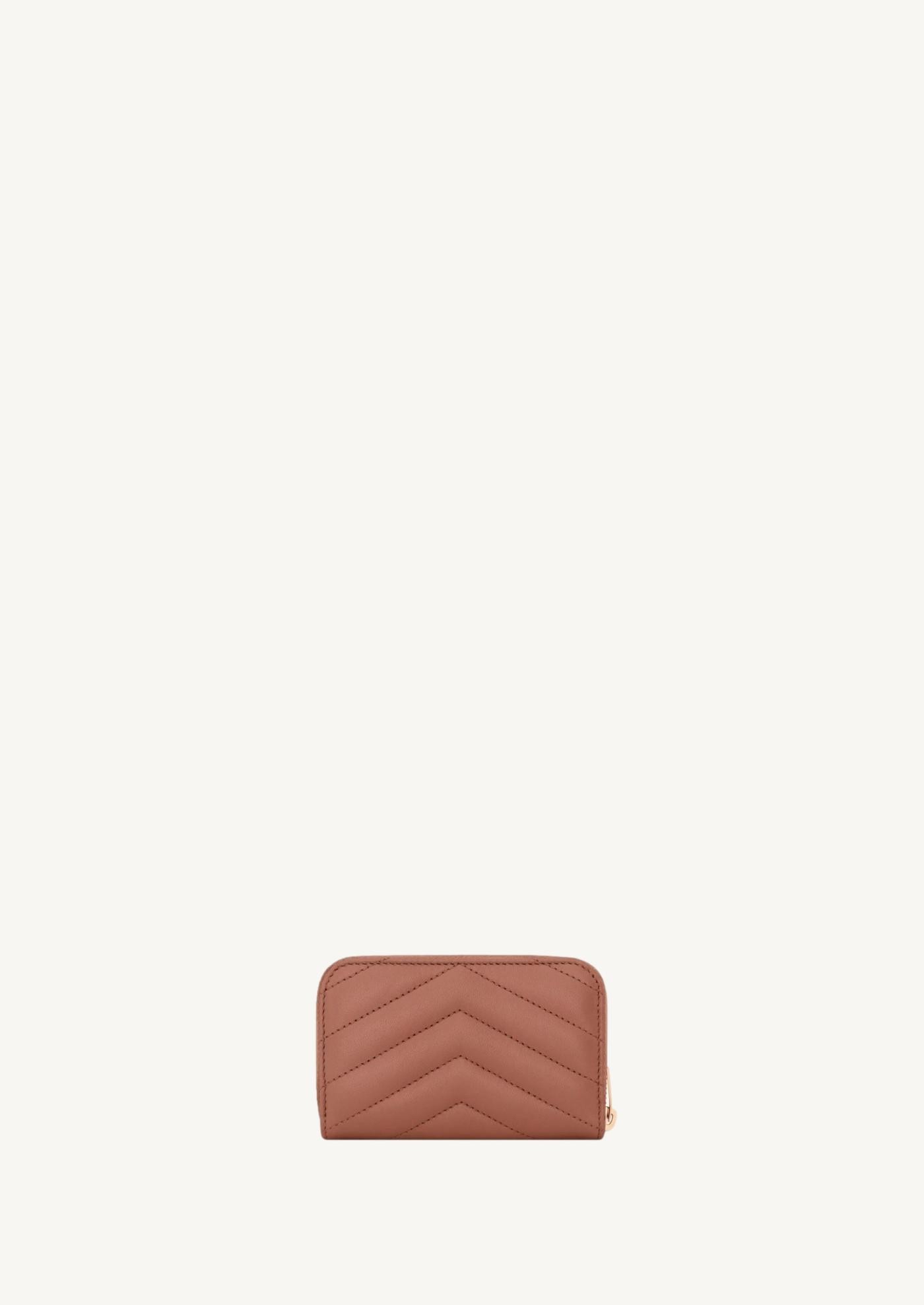 Cassandre lambskin leather wallet barely pink