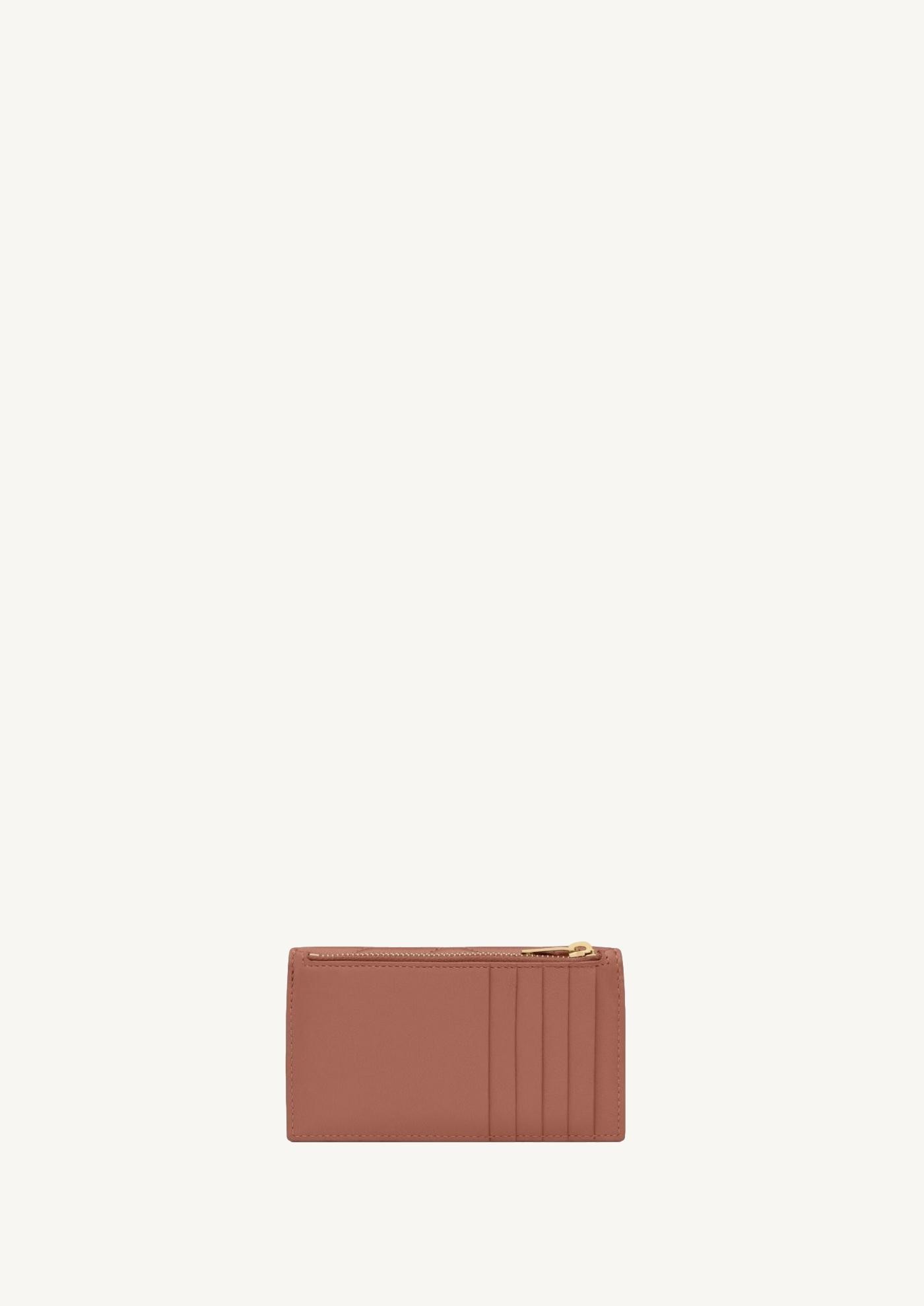 Cassandre fragments cardholder with flap in lambskin leather
