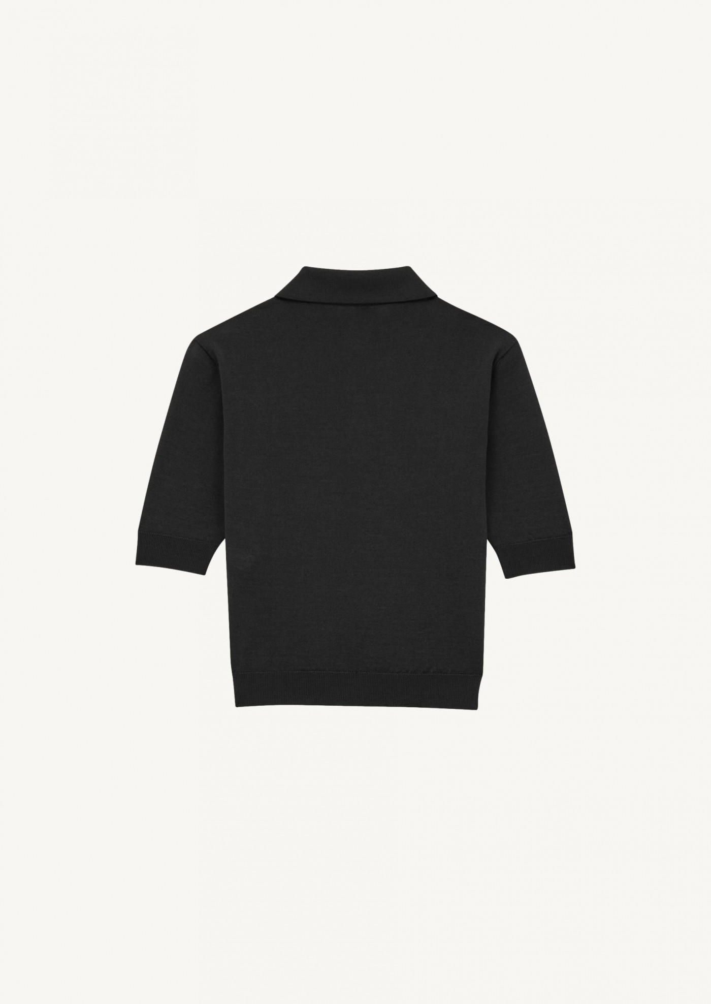 Cassandre polo shirt in black cashmere