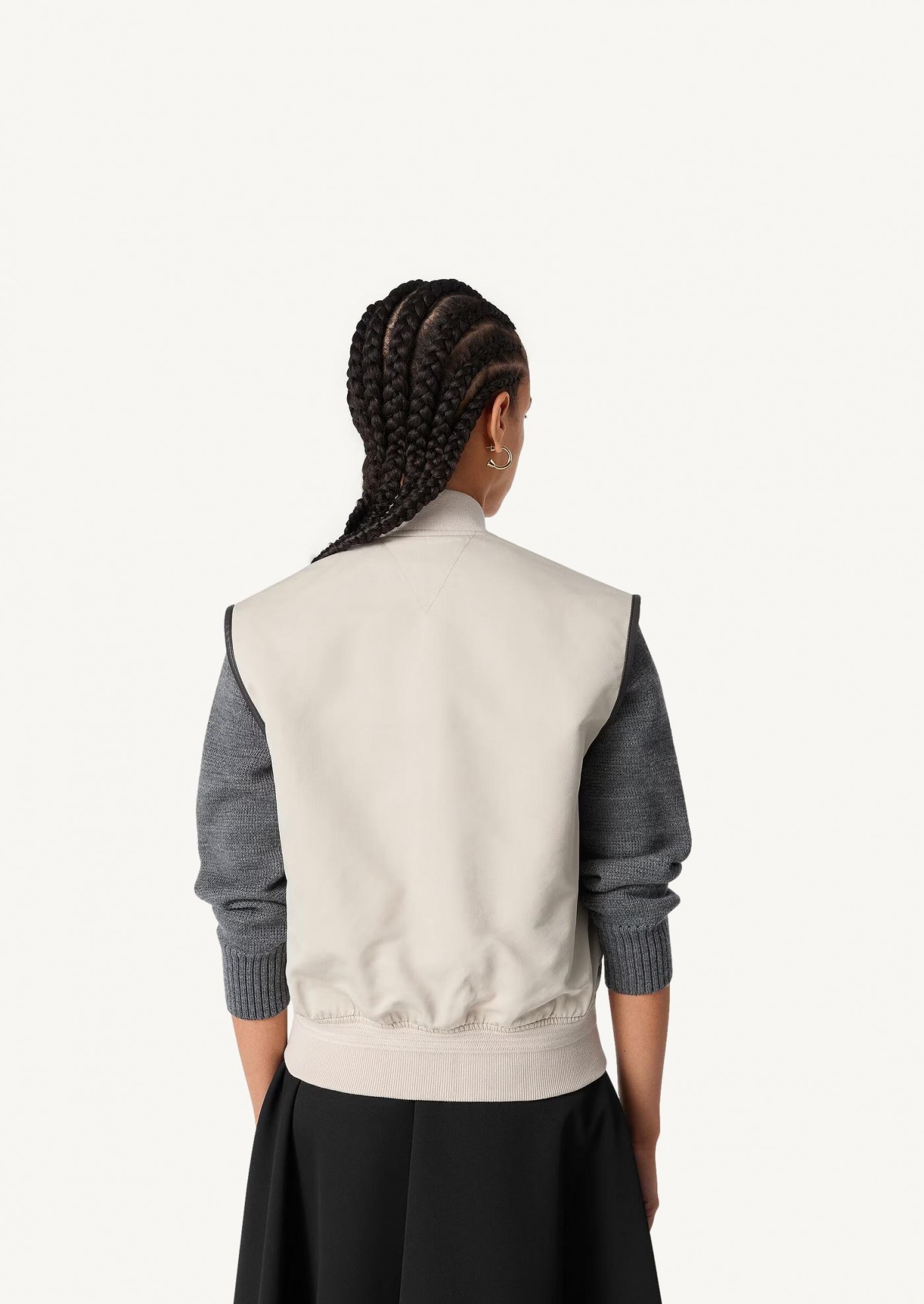 Waistcoat in cotton and silk twill Bottega Veneta