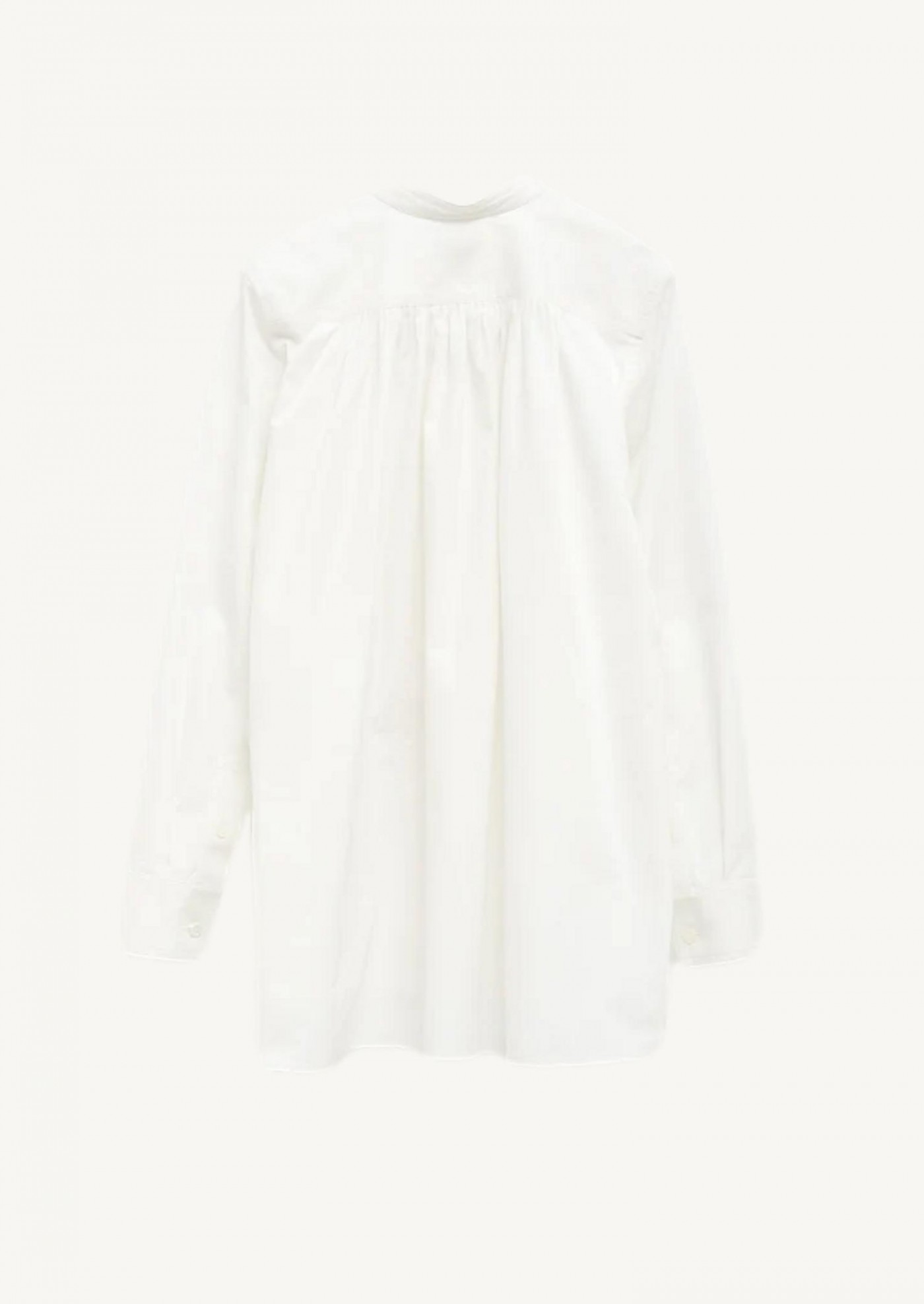 Chalk cotton compact shirt