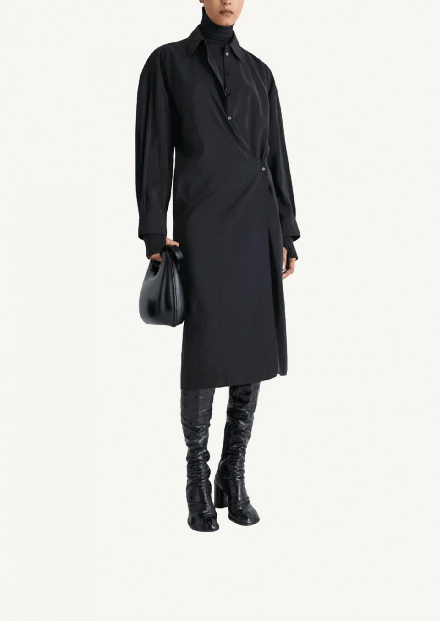 Robe twisted noir