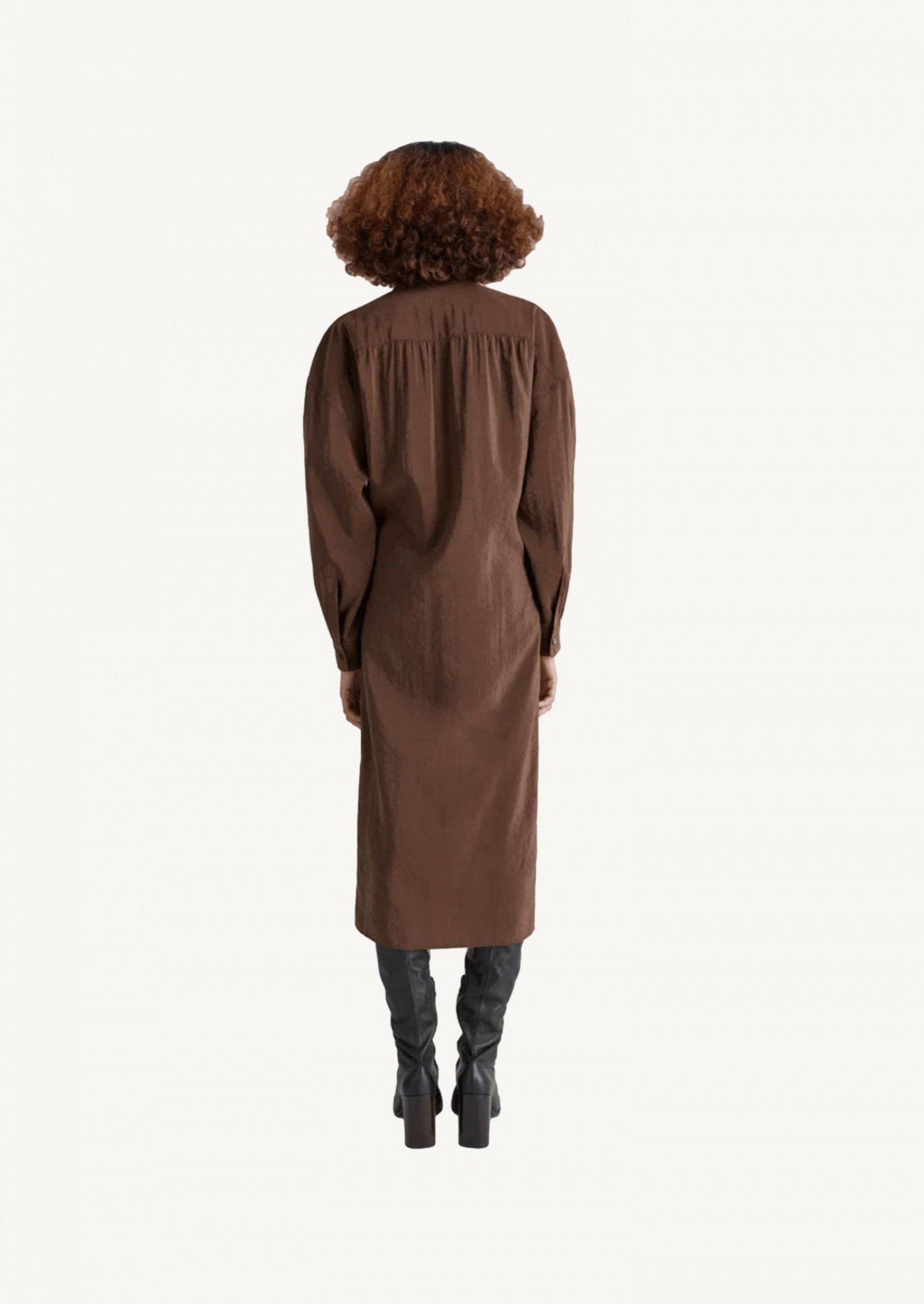 Brown twisted dress Lemaire Brown twisted dress Lemaire