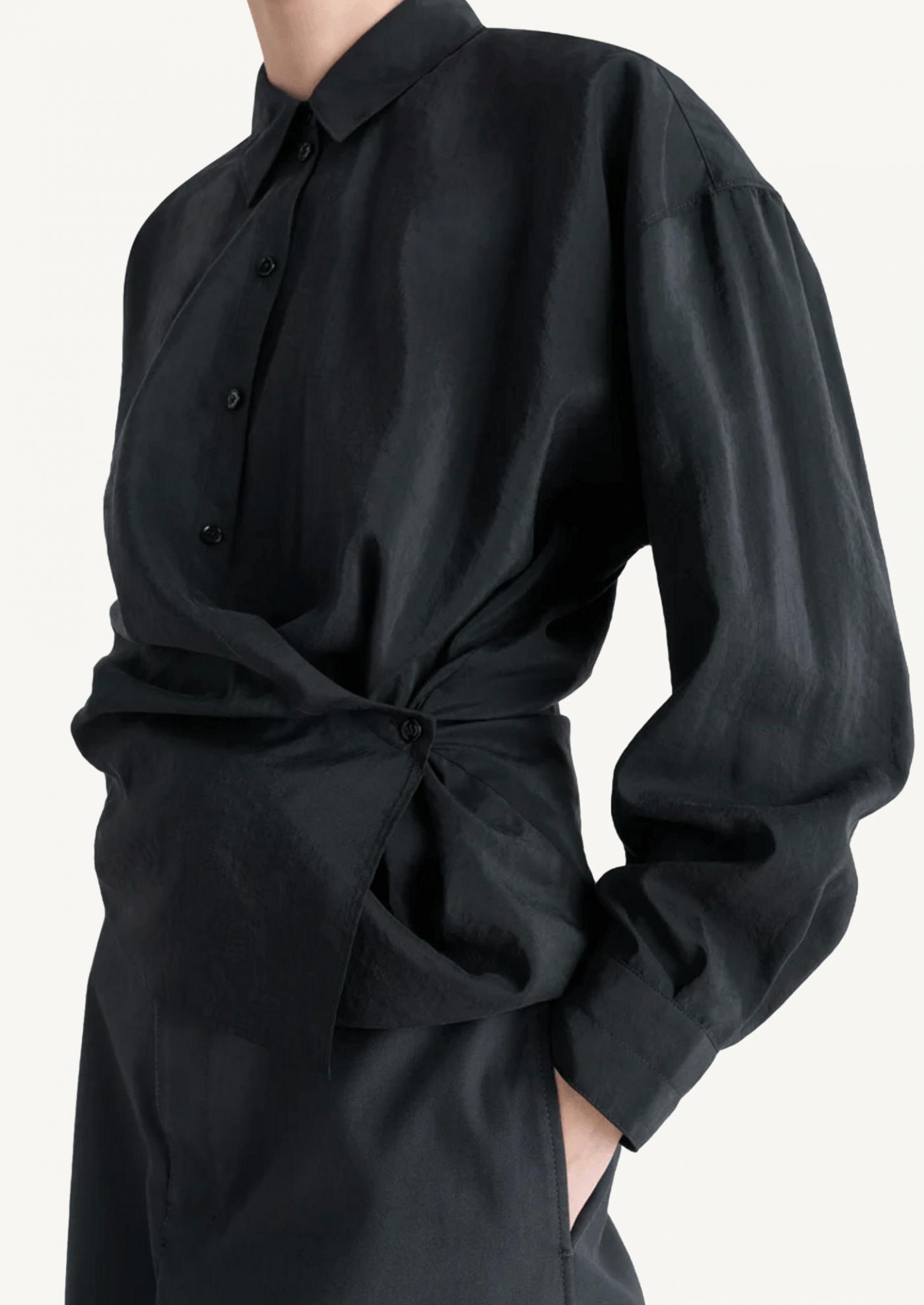 Black twisted shirt