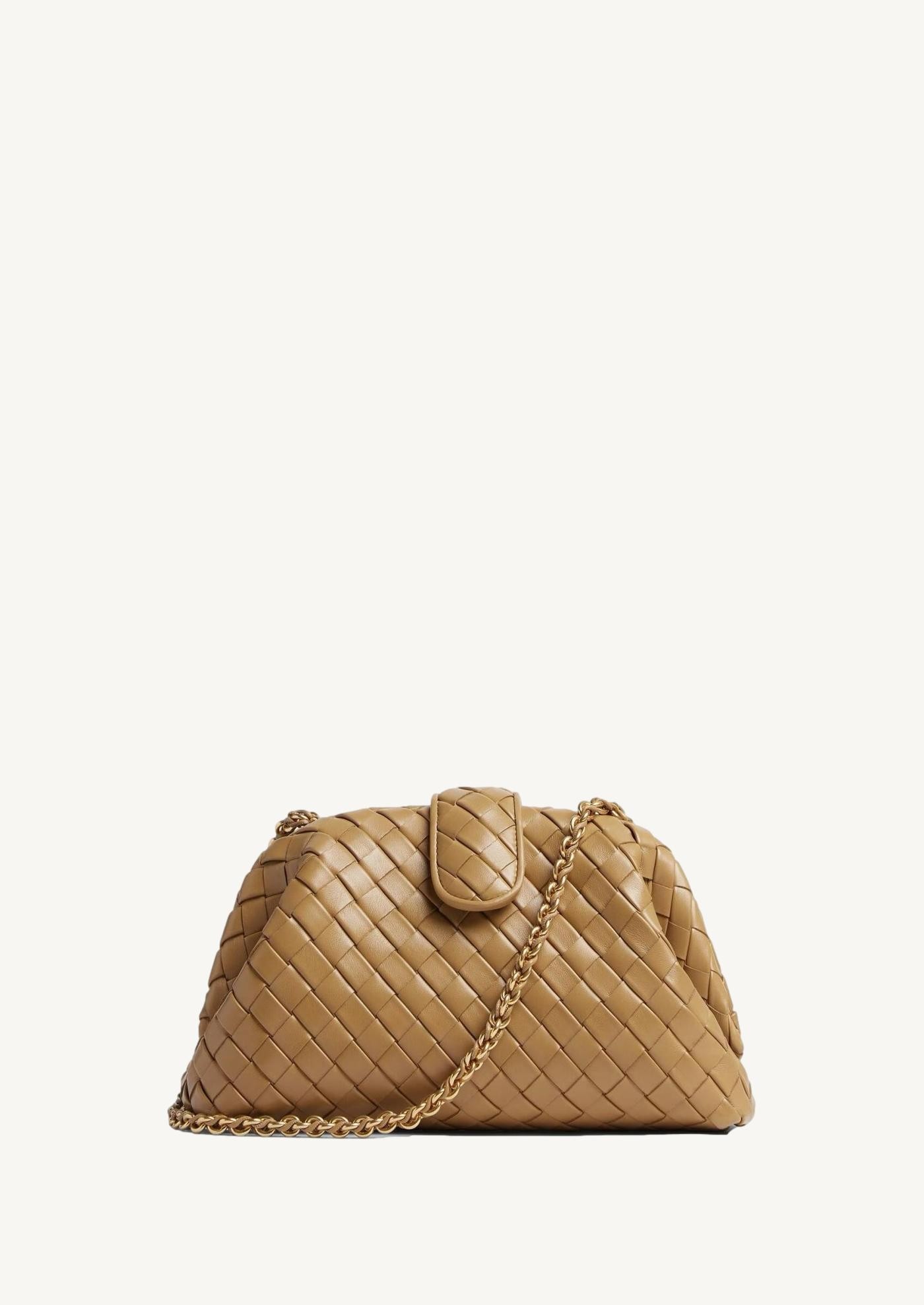 Lauren 1980 moyen format avec chaîne praline Bottega Veneta Lauren 1980 moyen format avec chaîne praline Bottega Veneta