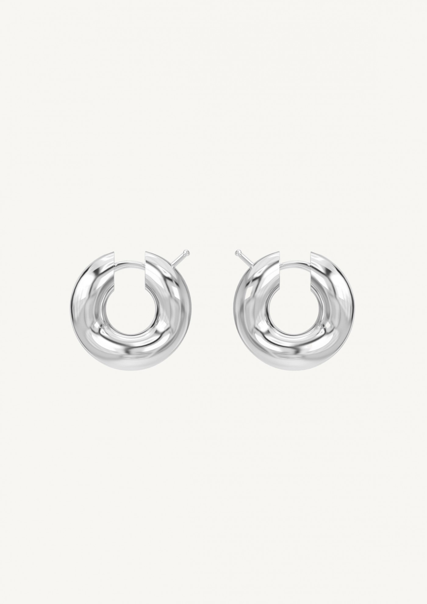 Wave Blow silver earrings