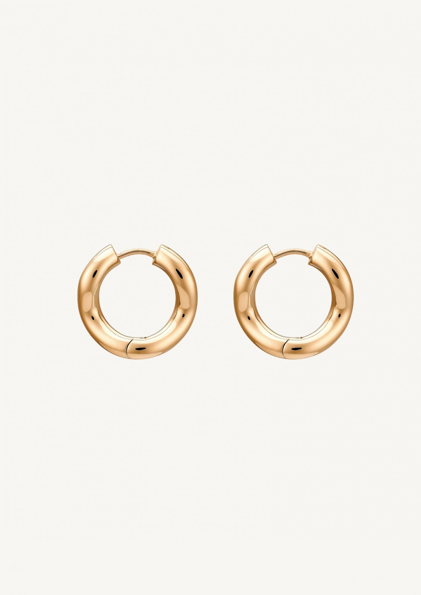 Wave earrings in vermeil