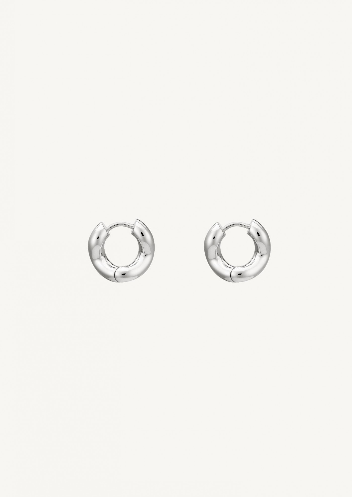 Small Wave silver earrings
