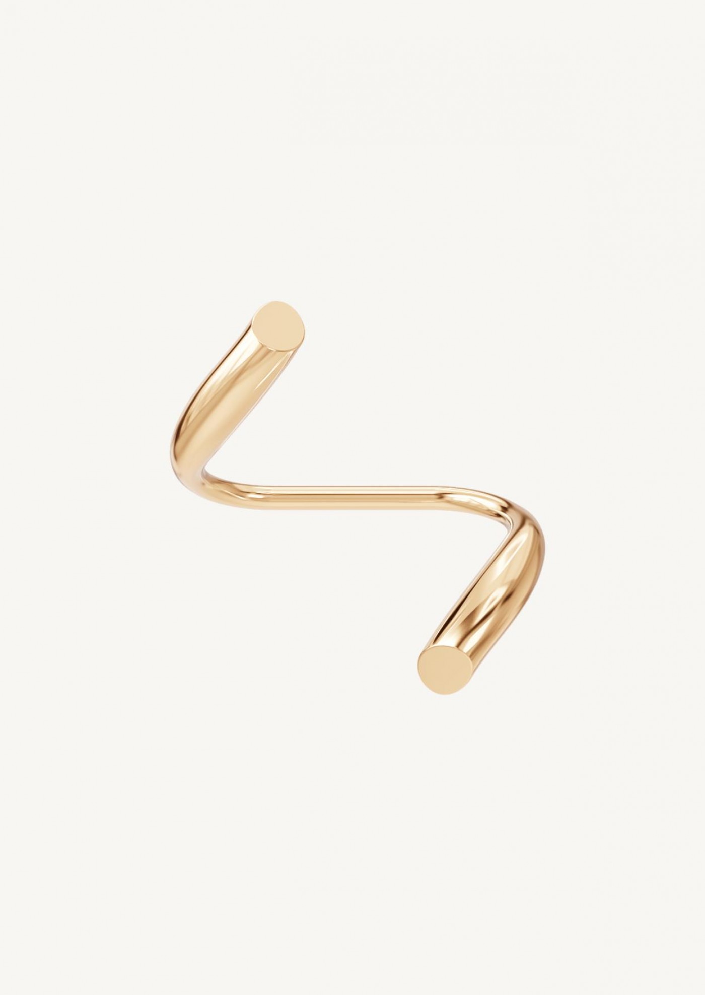 Double Biseau Ring in Vermeil