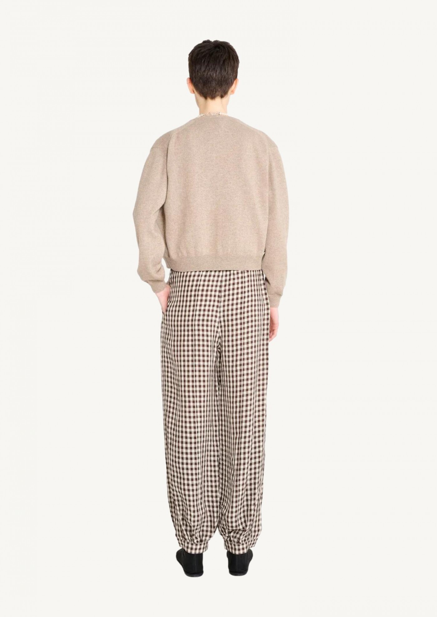 Sea shell latte cashmere cardigan