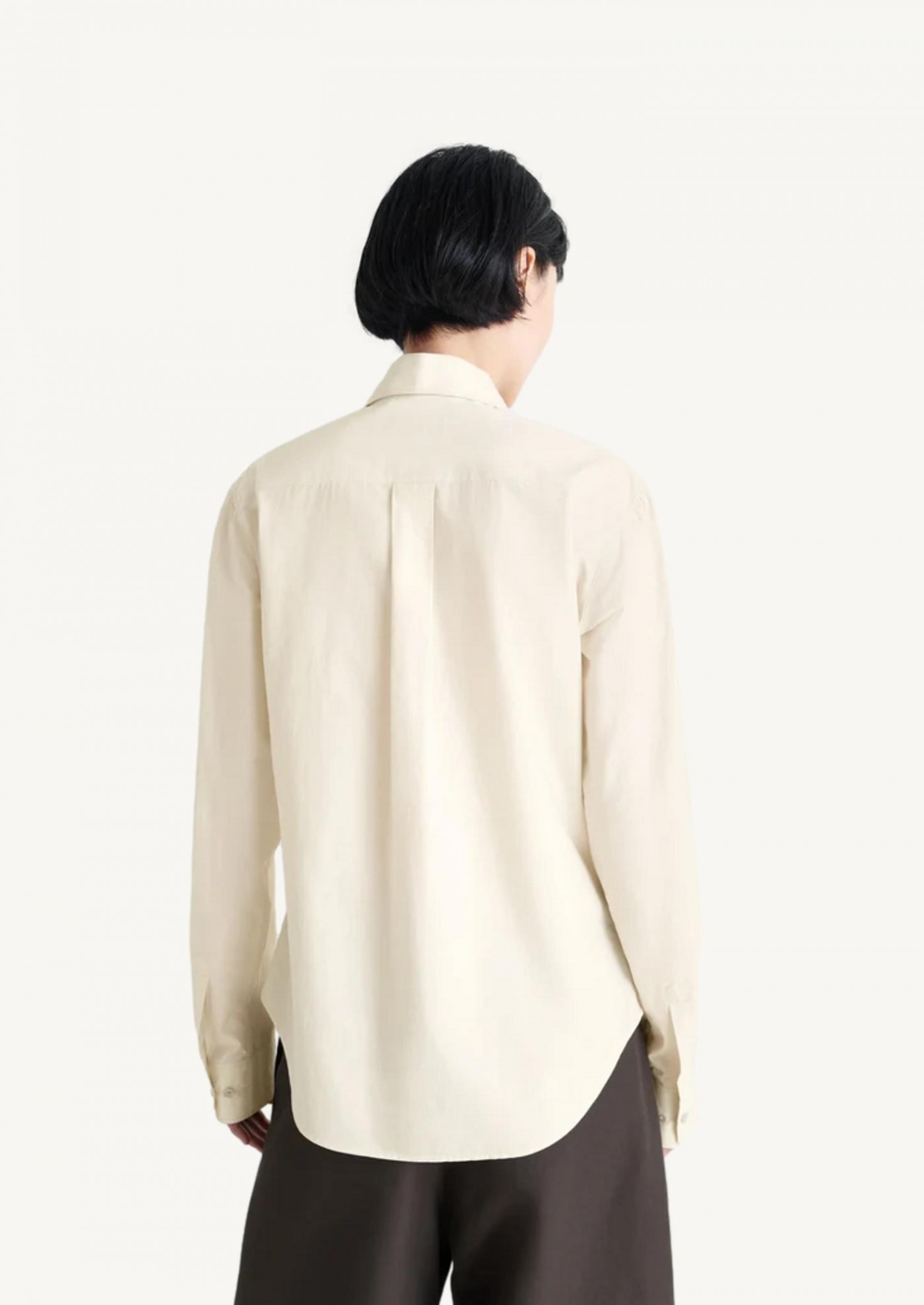Chemise à col pointu crème Lemaire Chemise à col pointu crème Lemaire