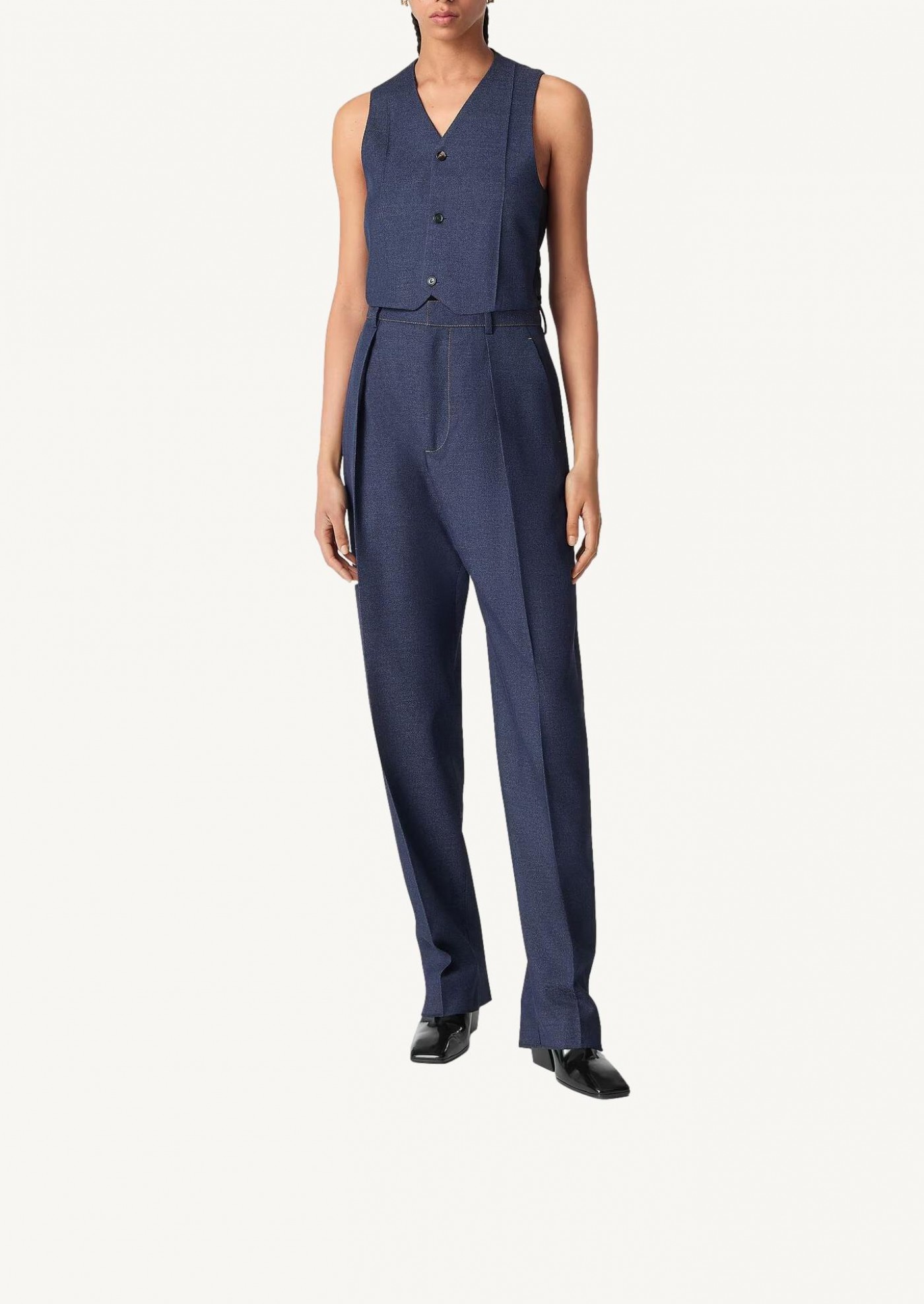 Melange Wool Pants