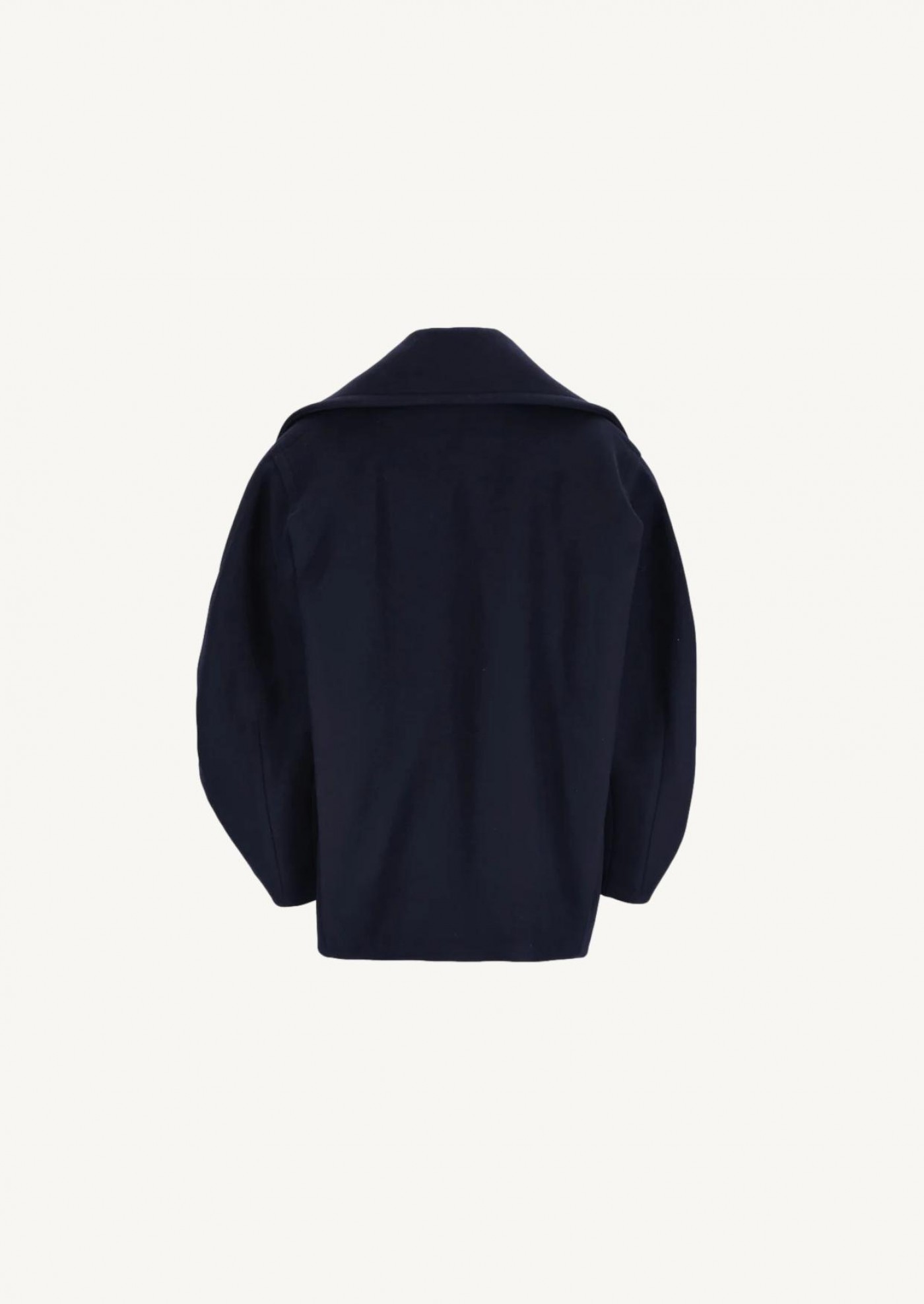 The navy blue Ovalo pea coat