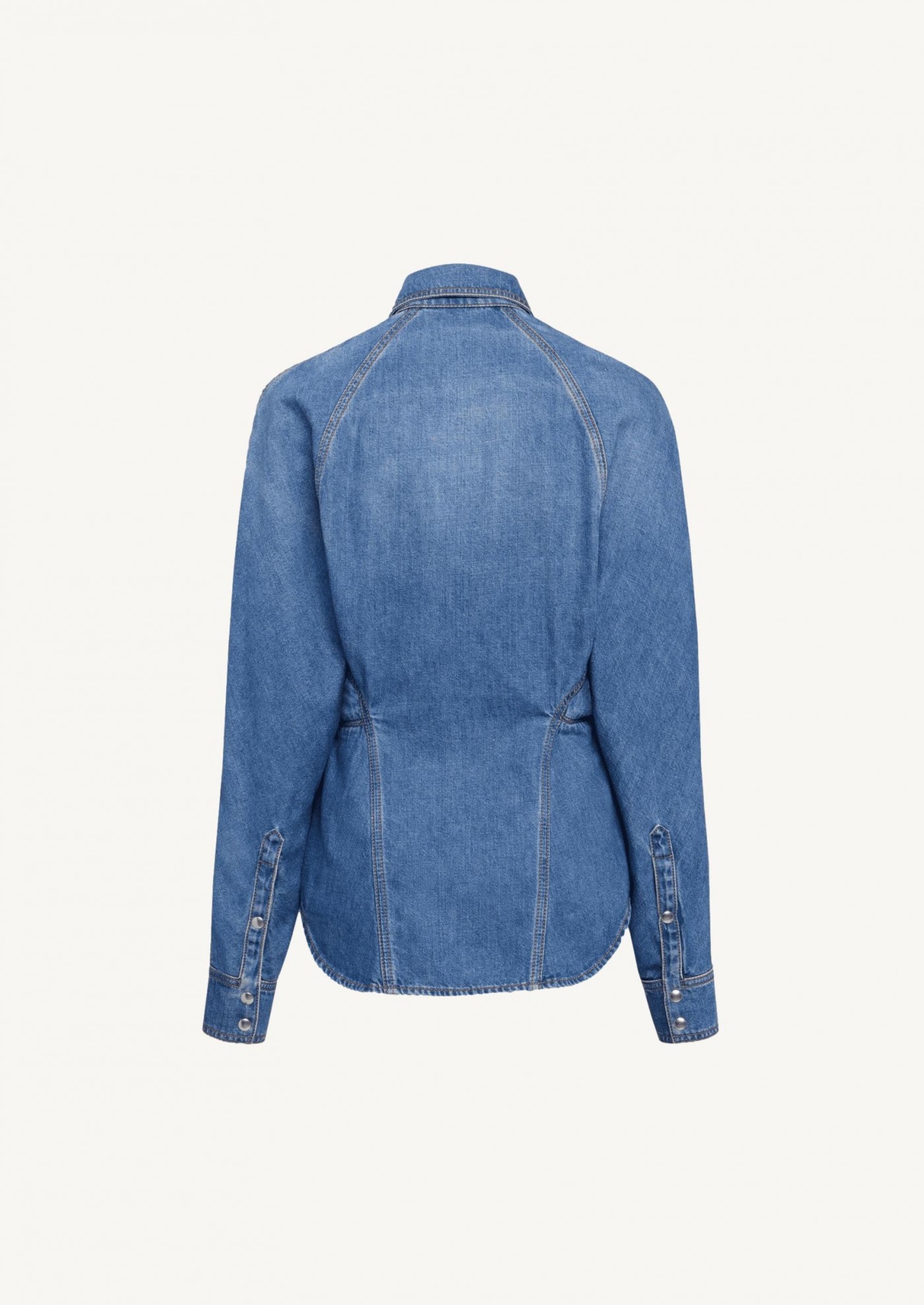 Chemise ronde en denim