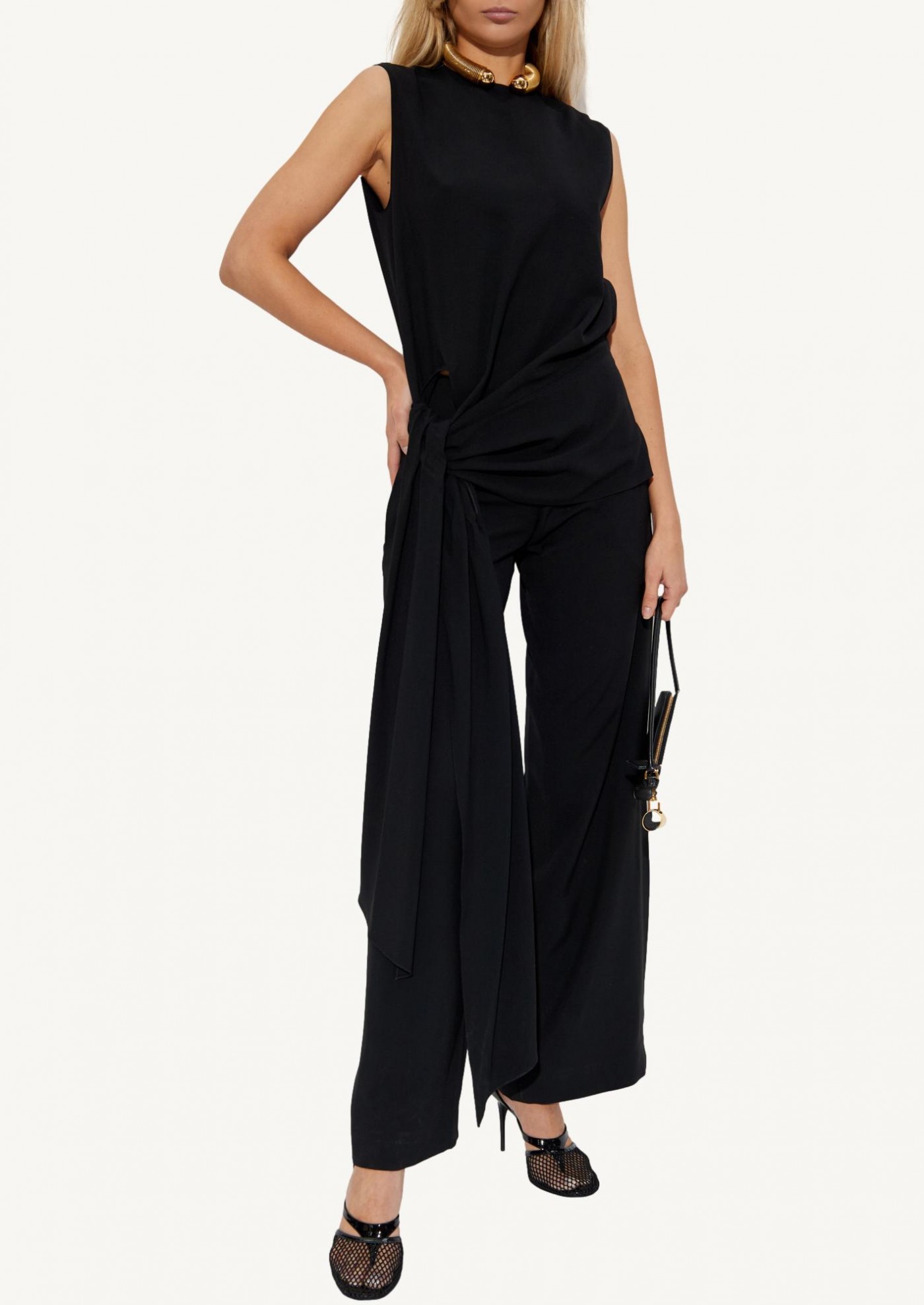 Black jersey jumpsuit Alaïa Black jersey jumpsuit Alaïa