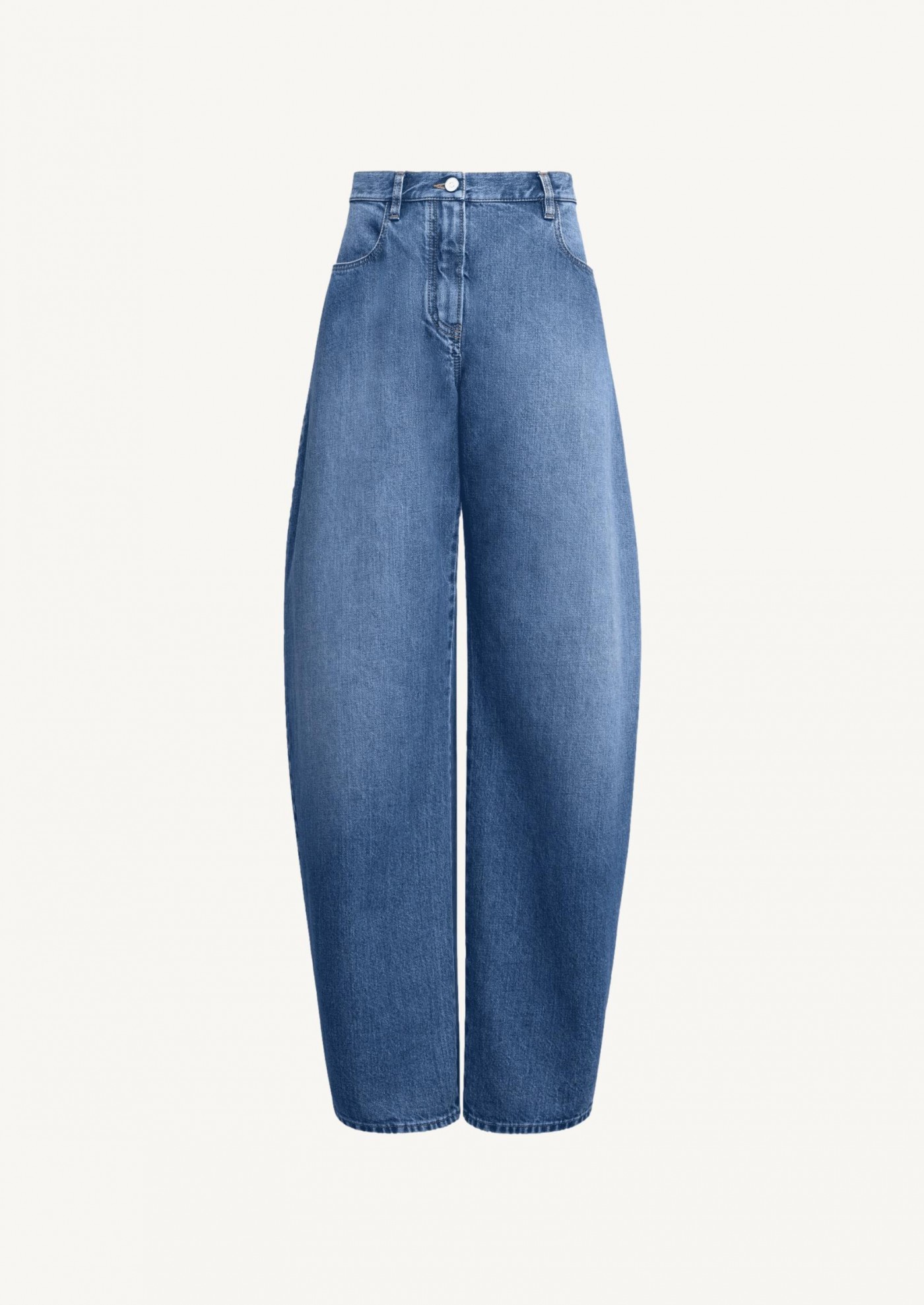 Low-rise round jeans