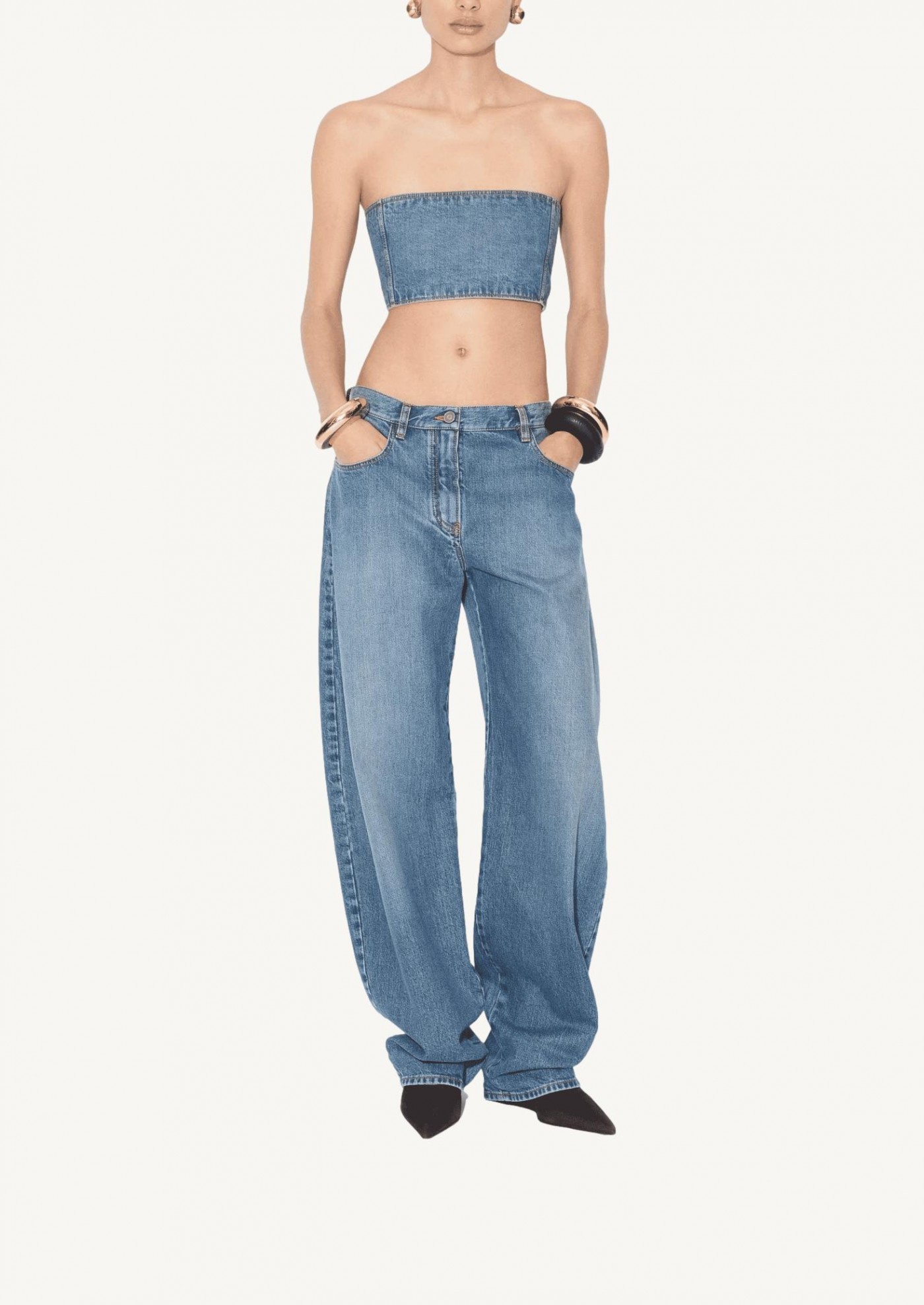 Low-rise round jeans Alaïa