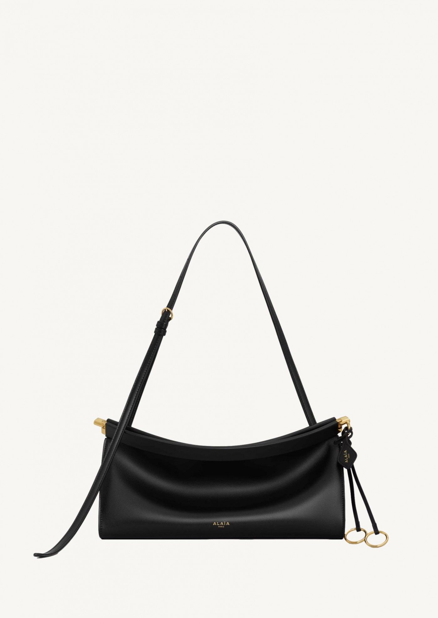 The East West medium black leather