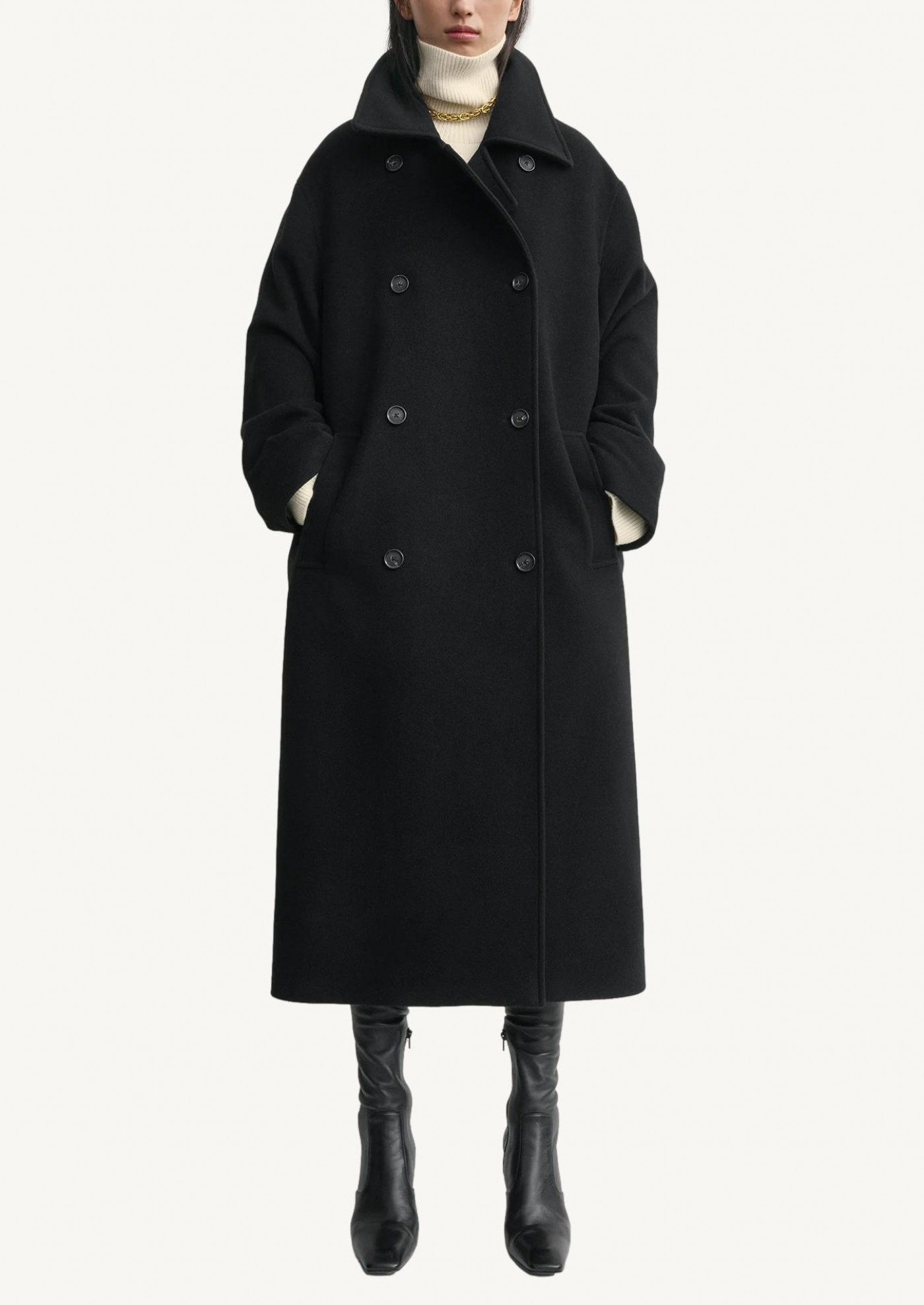 Manteau bouclier noir