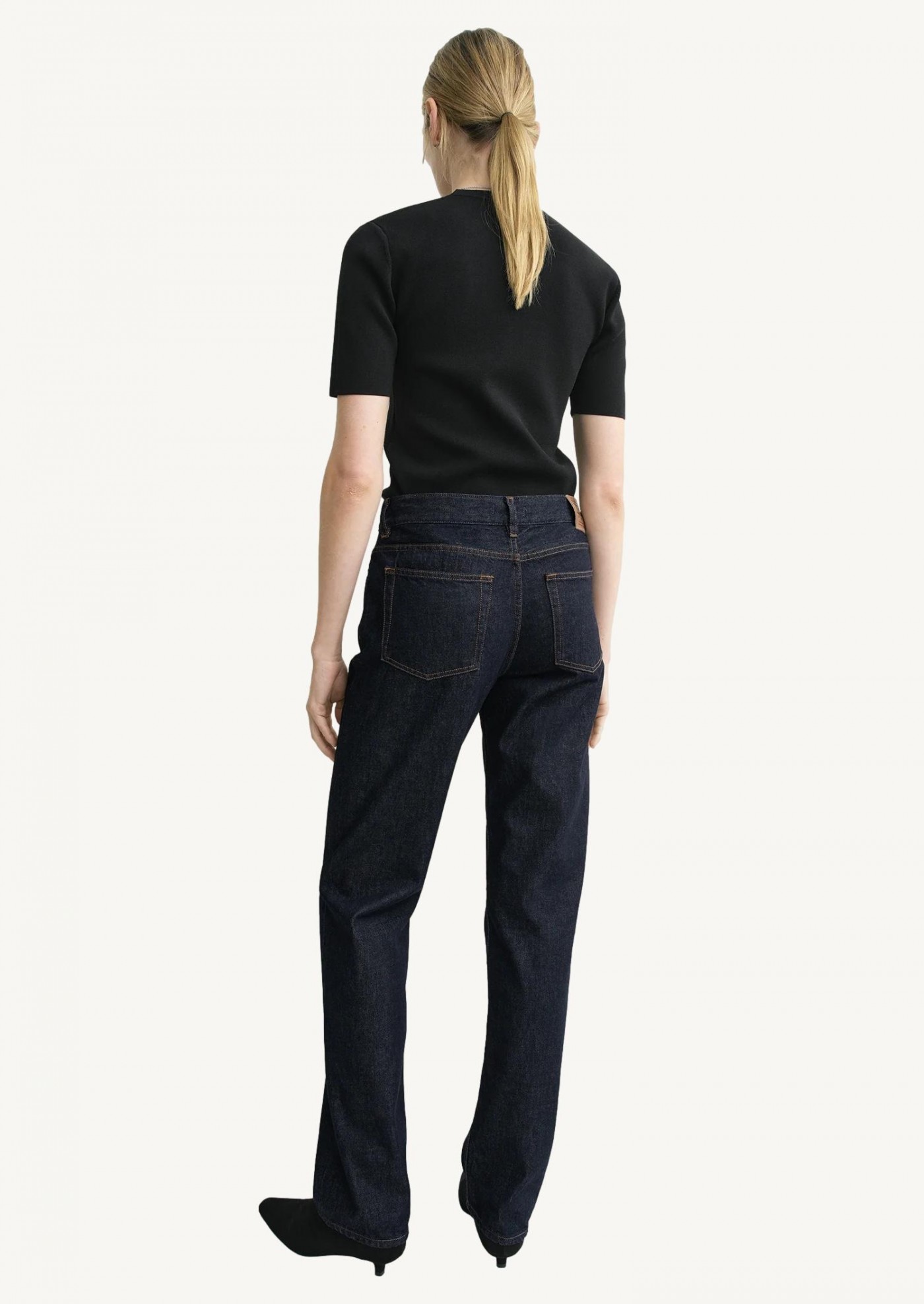 Low straight denim indigo Totême