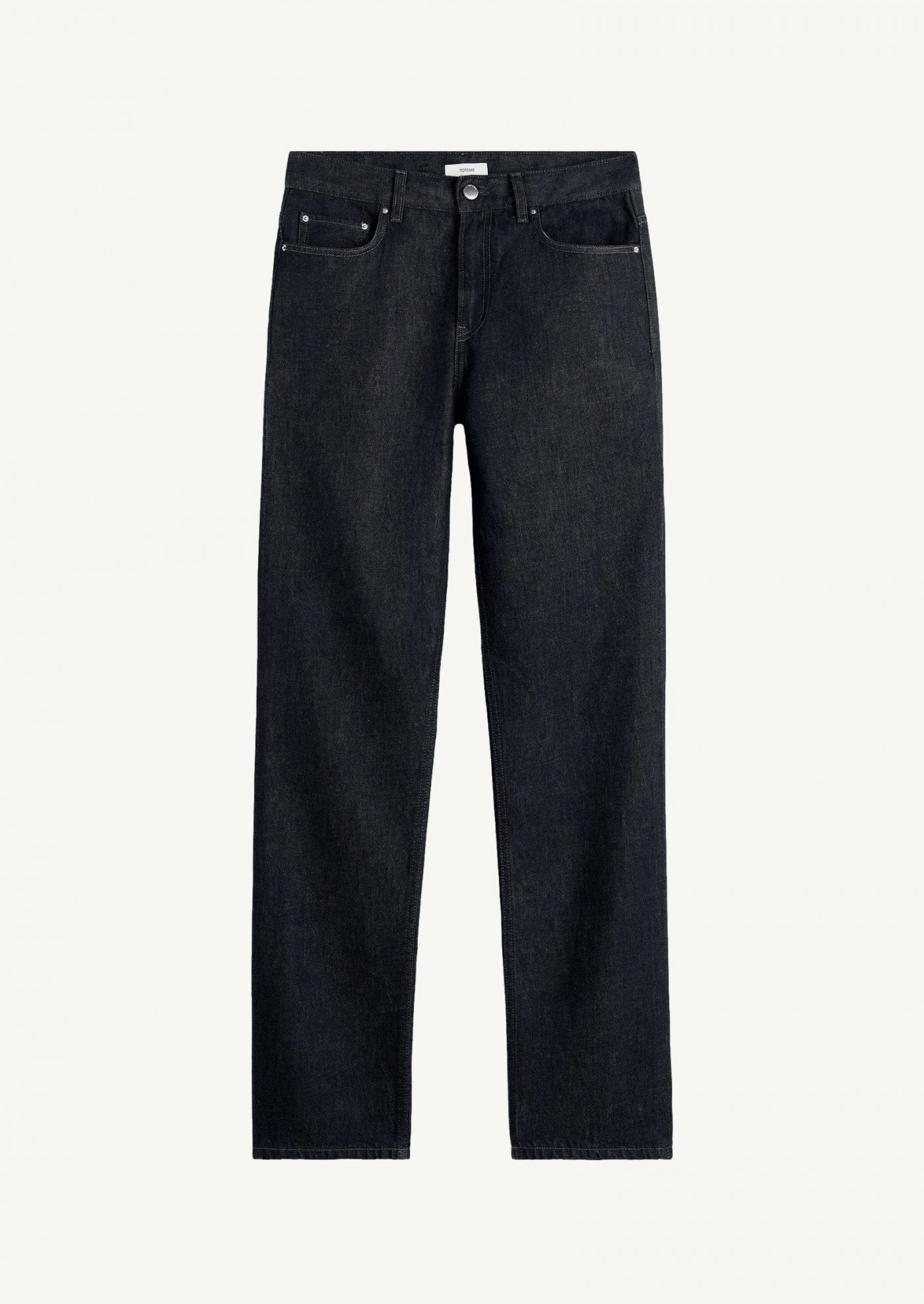 Low straight denim indigo