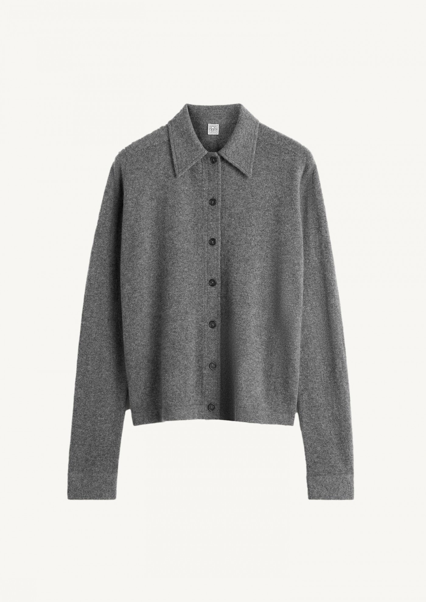 Cashmere cardigan dark grey