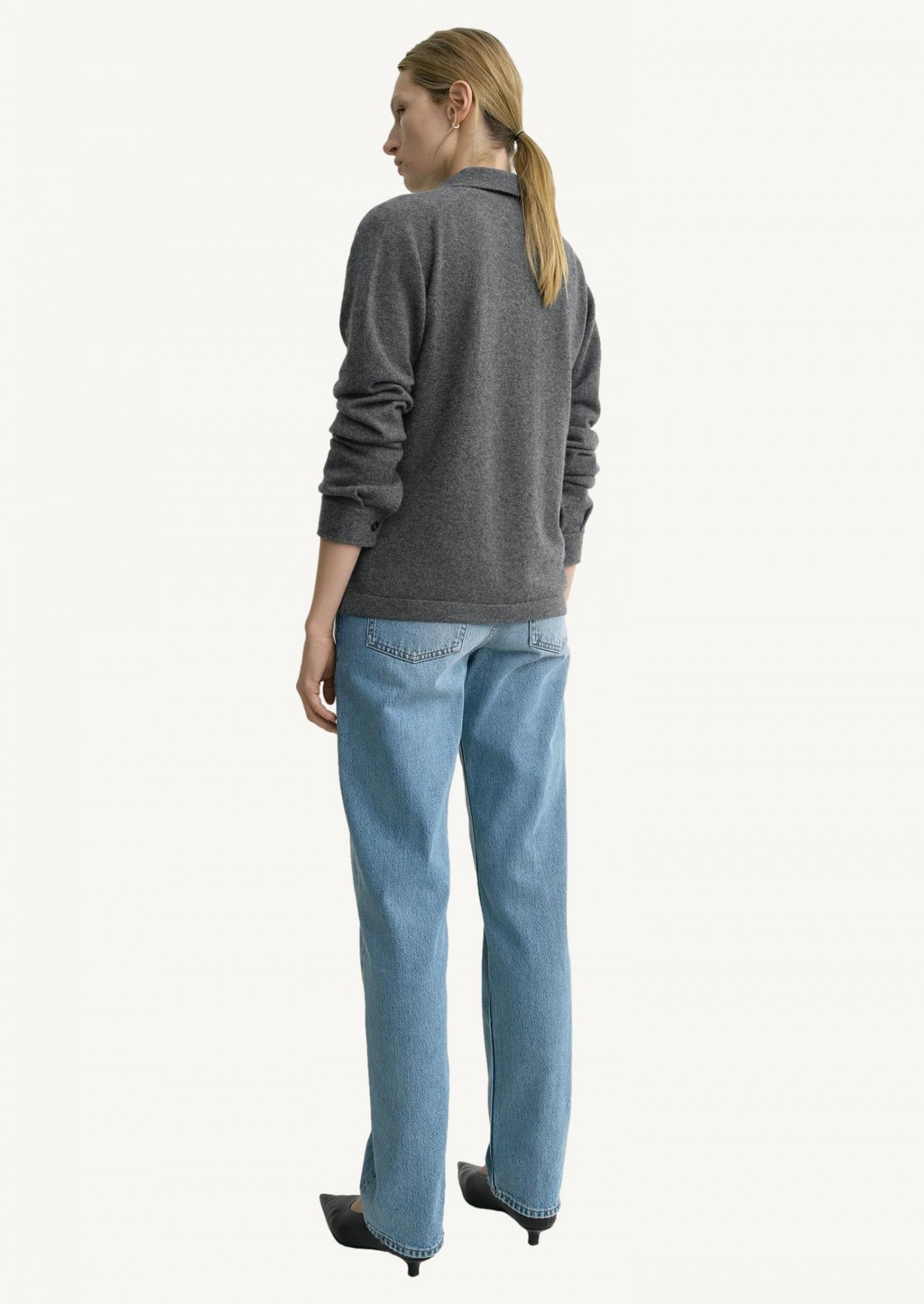 Cashmere cardigan dark grey Totême Cashmere cardigan dark grey Totême