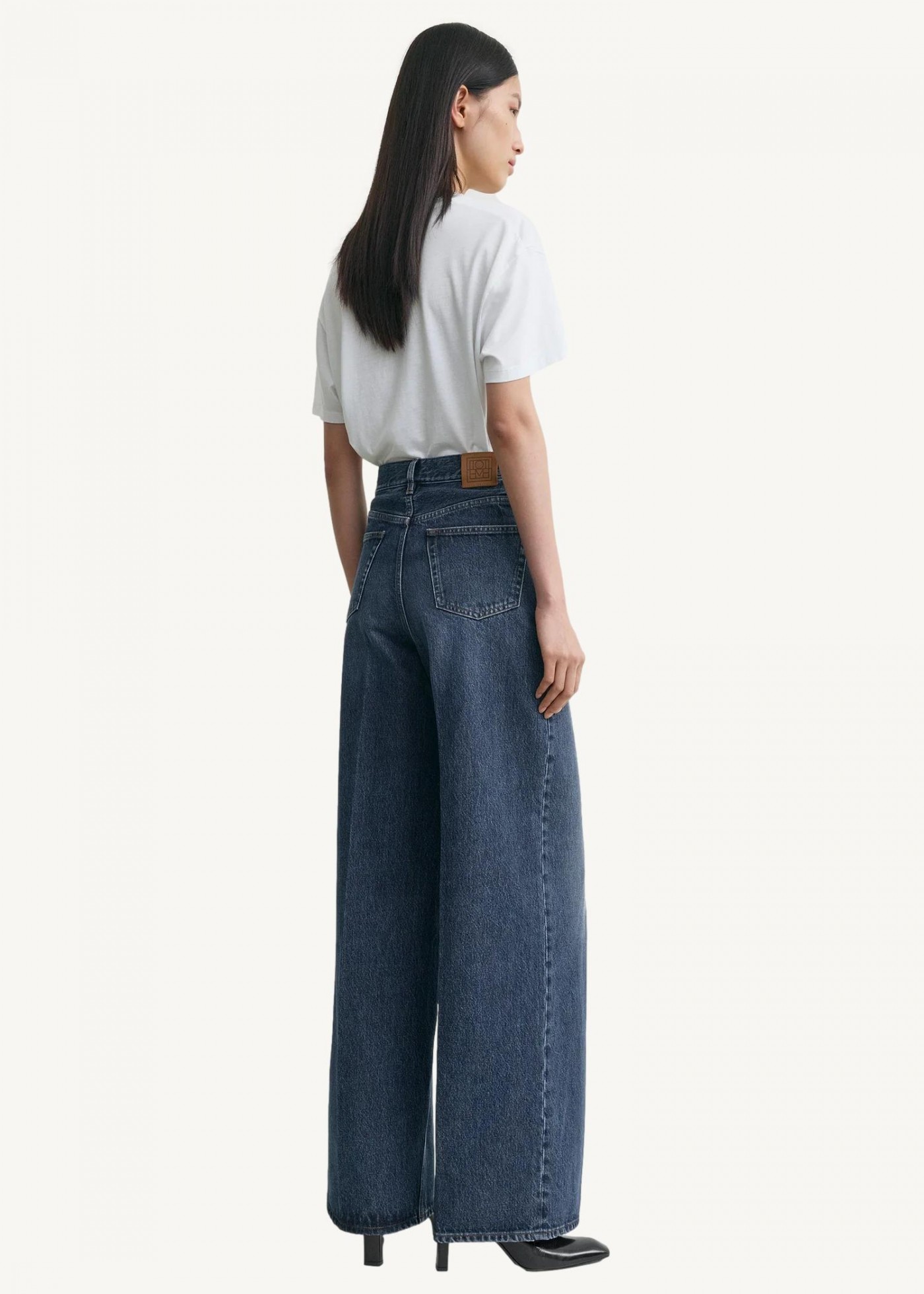 Jean large bleu foncé Totême Jean large bleu foncé Totême