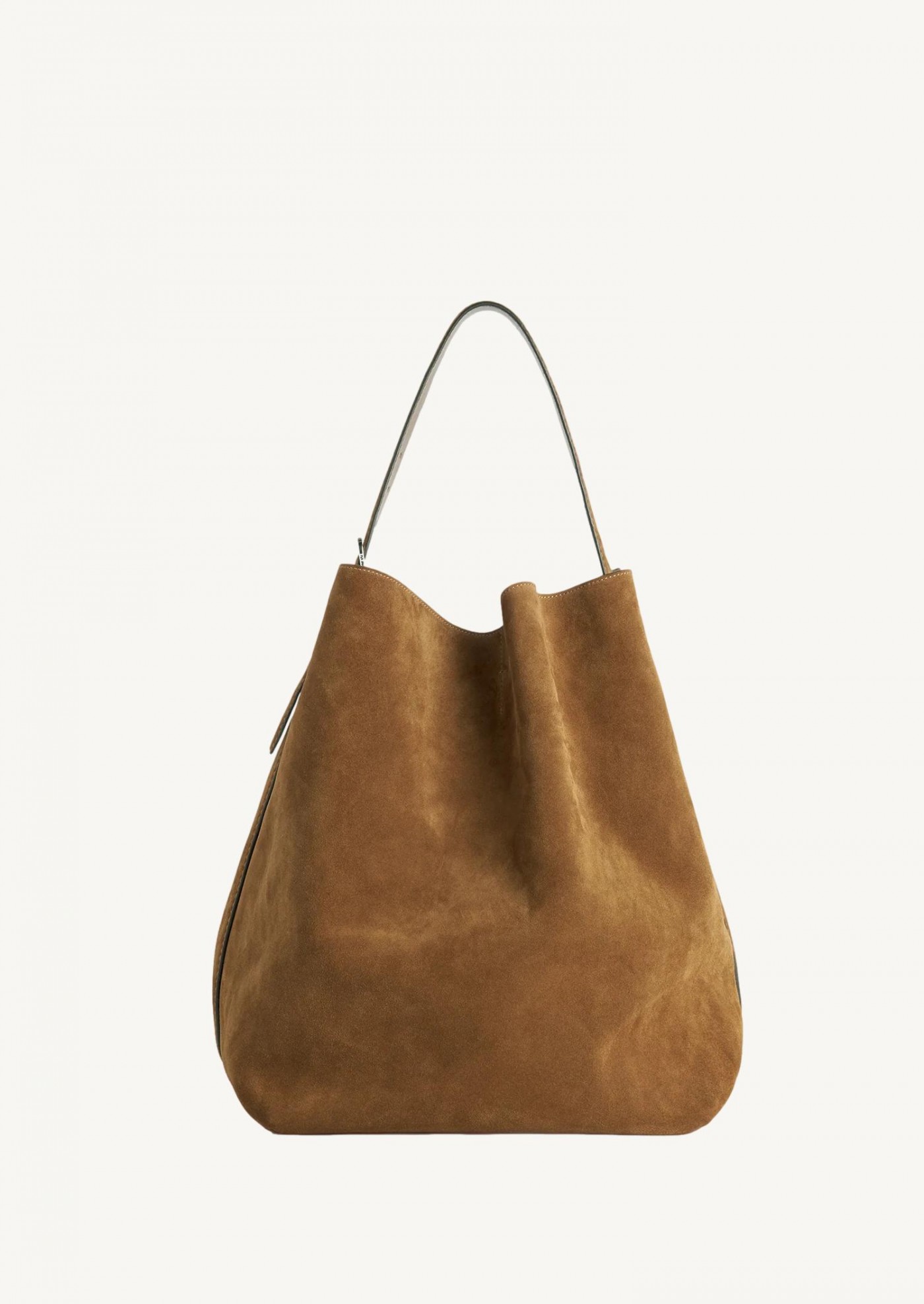 Belted suede tote tan Totême Belted suede tote tan Totême