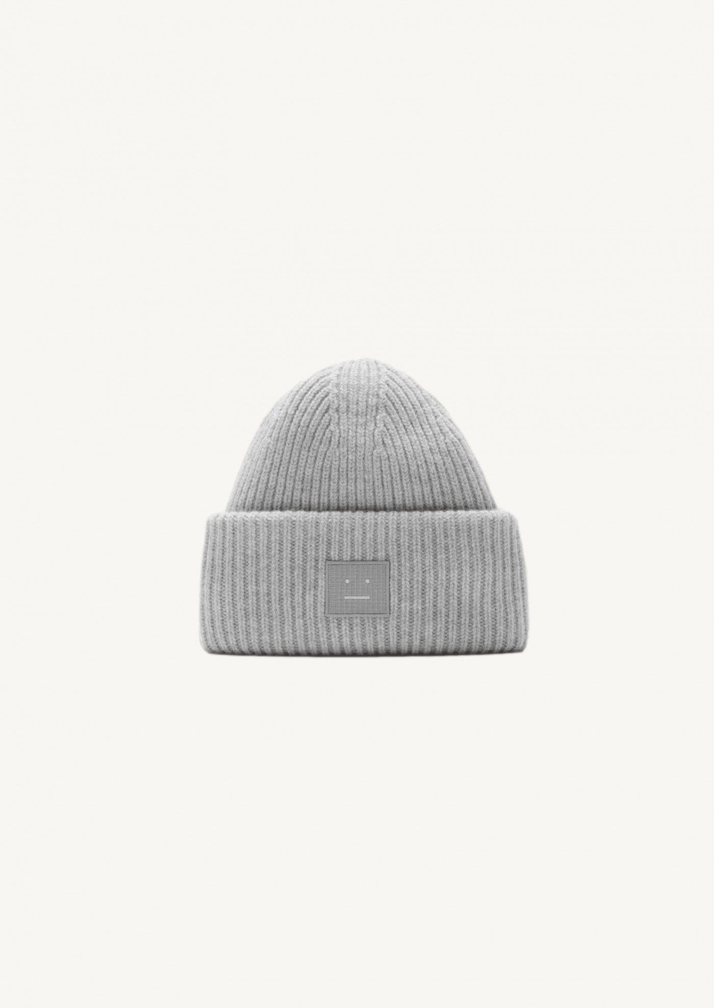 Bonnet grand logo face gris