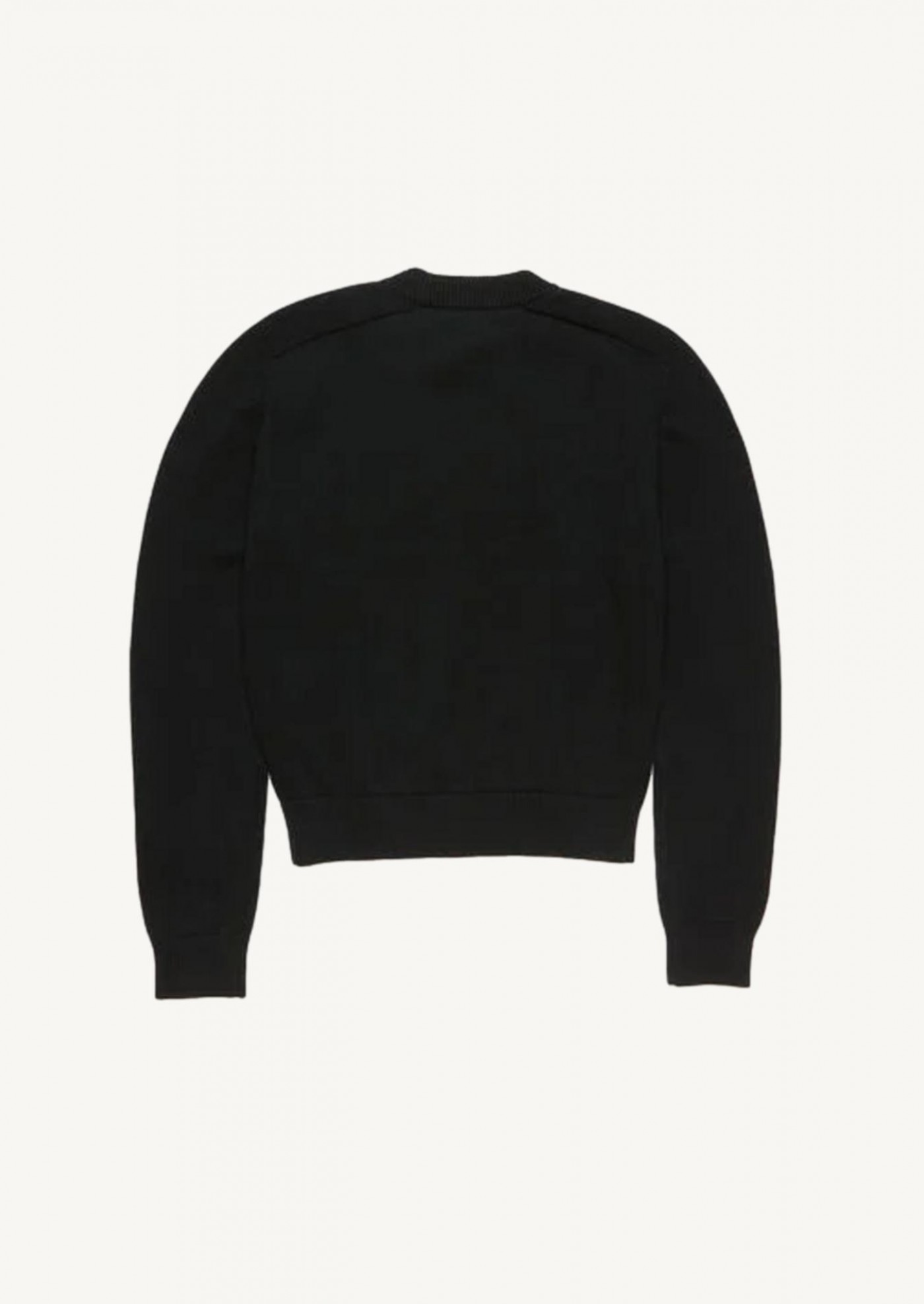Black crew neck jumper