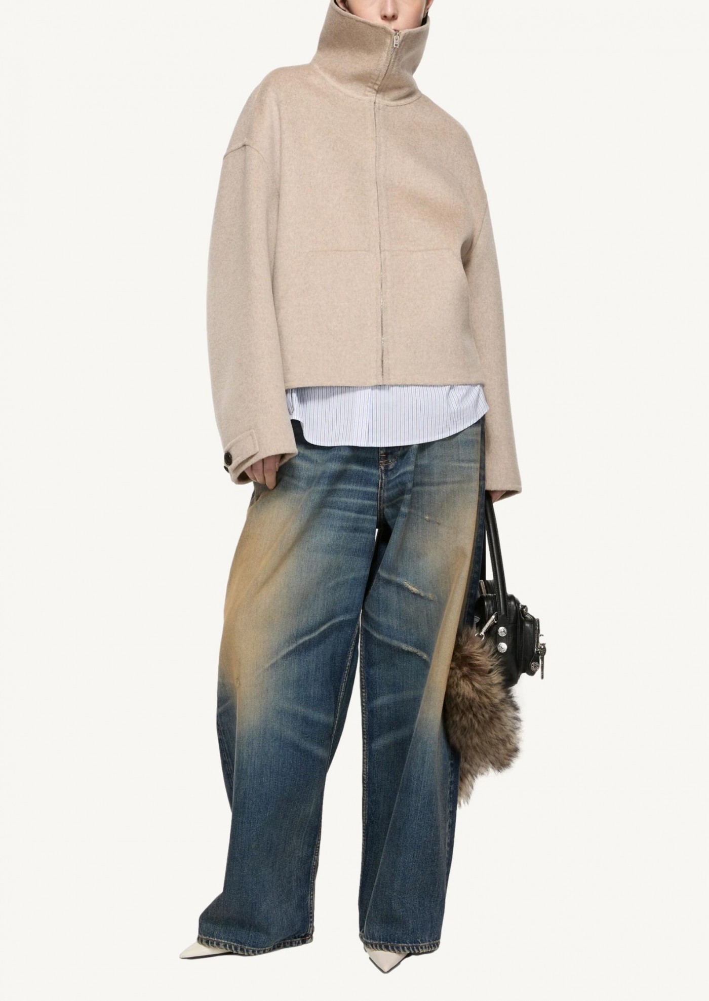 Veste en laine avoine Acne Studios Veste en laine avoine Acne Studios
