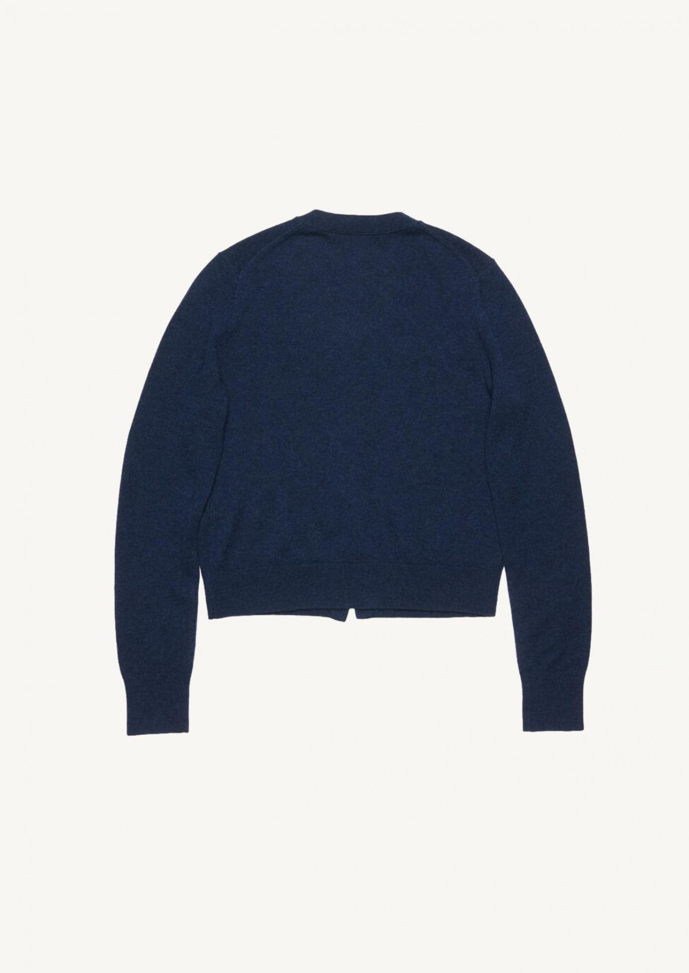 Cardigan laine de yak ajustée navy
