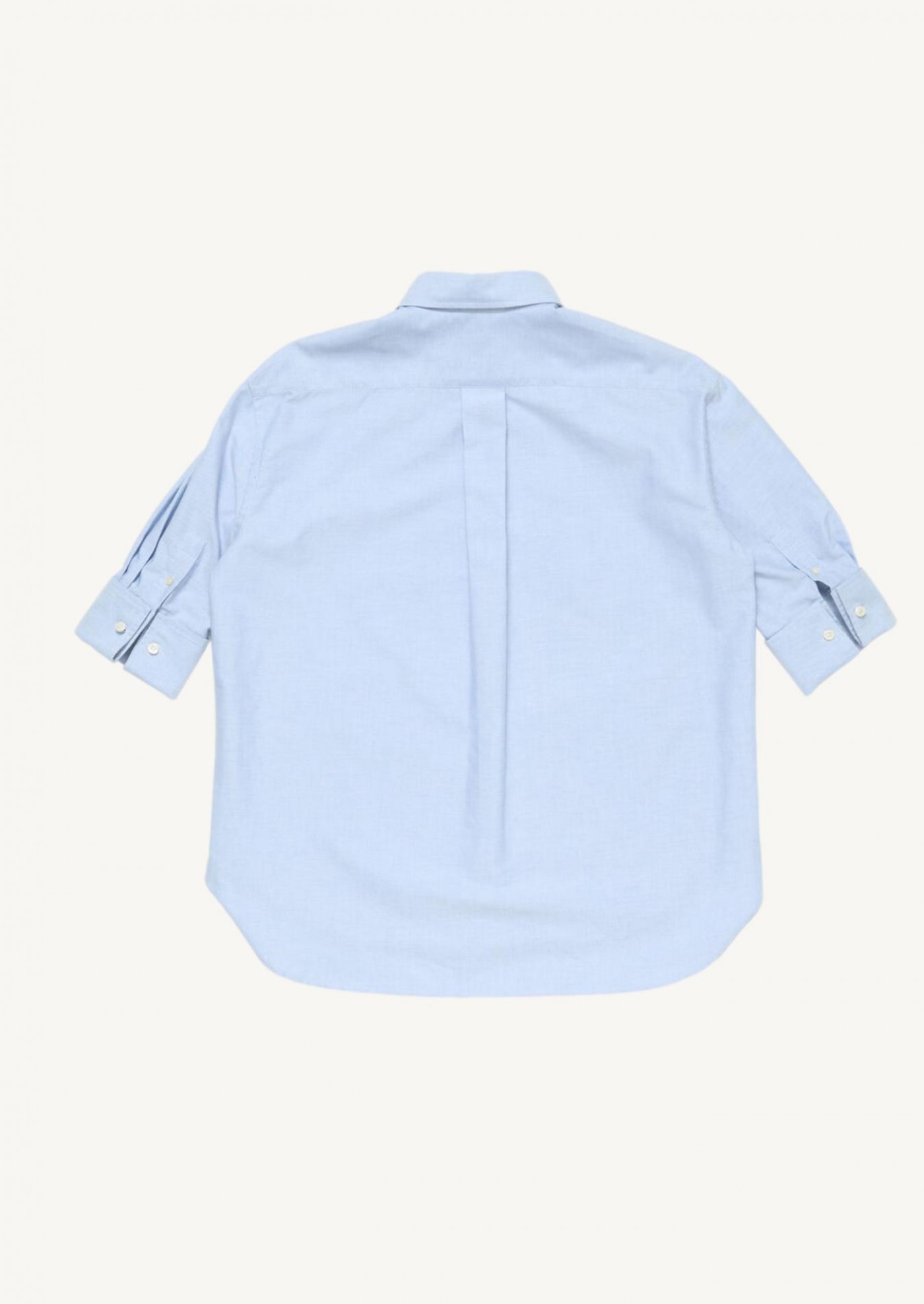 Blue button-down shirt