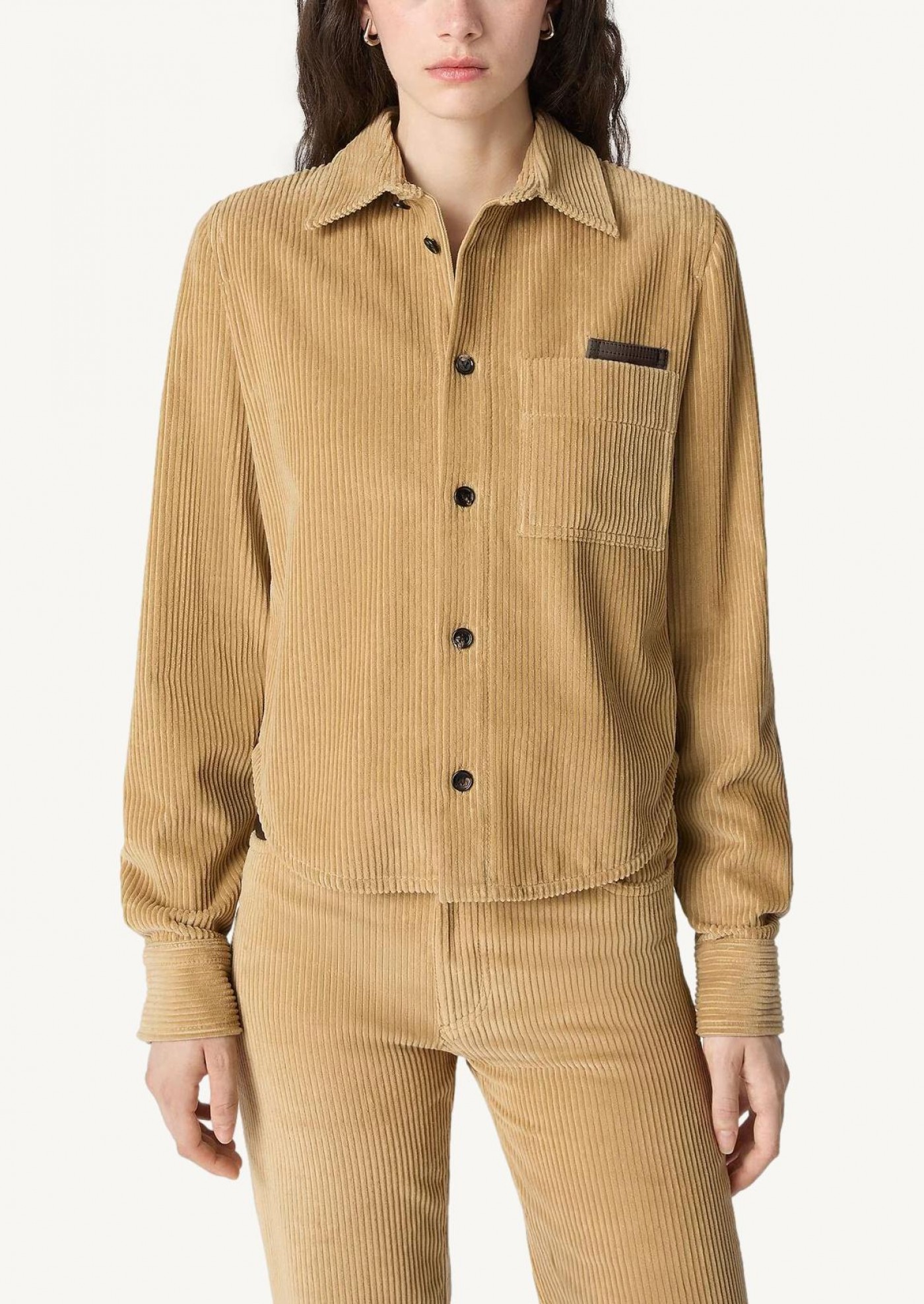 Camel corduroy shirt