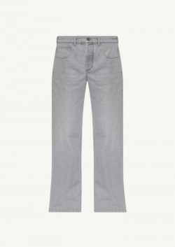 Light Grey Flared Wash Jeans - Bottega Veneta