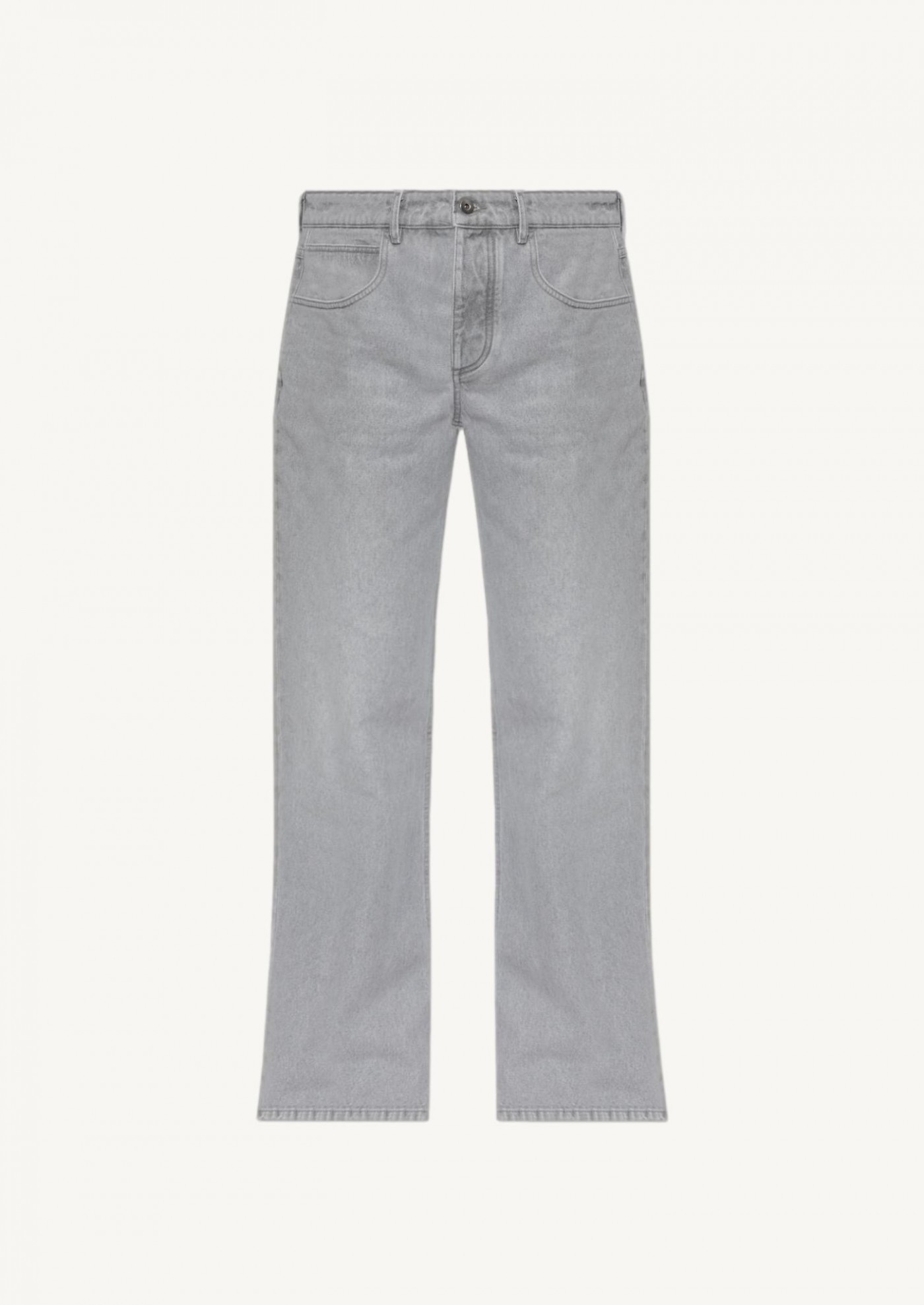 Light Grey Flared Wash Jeans